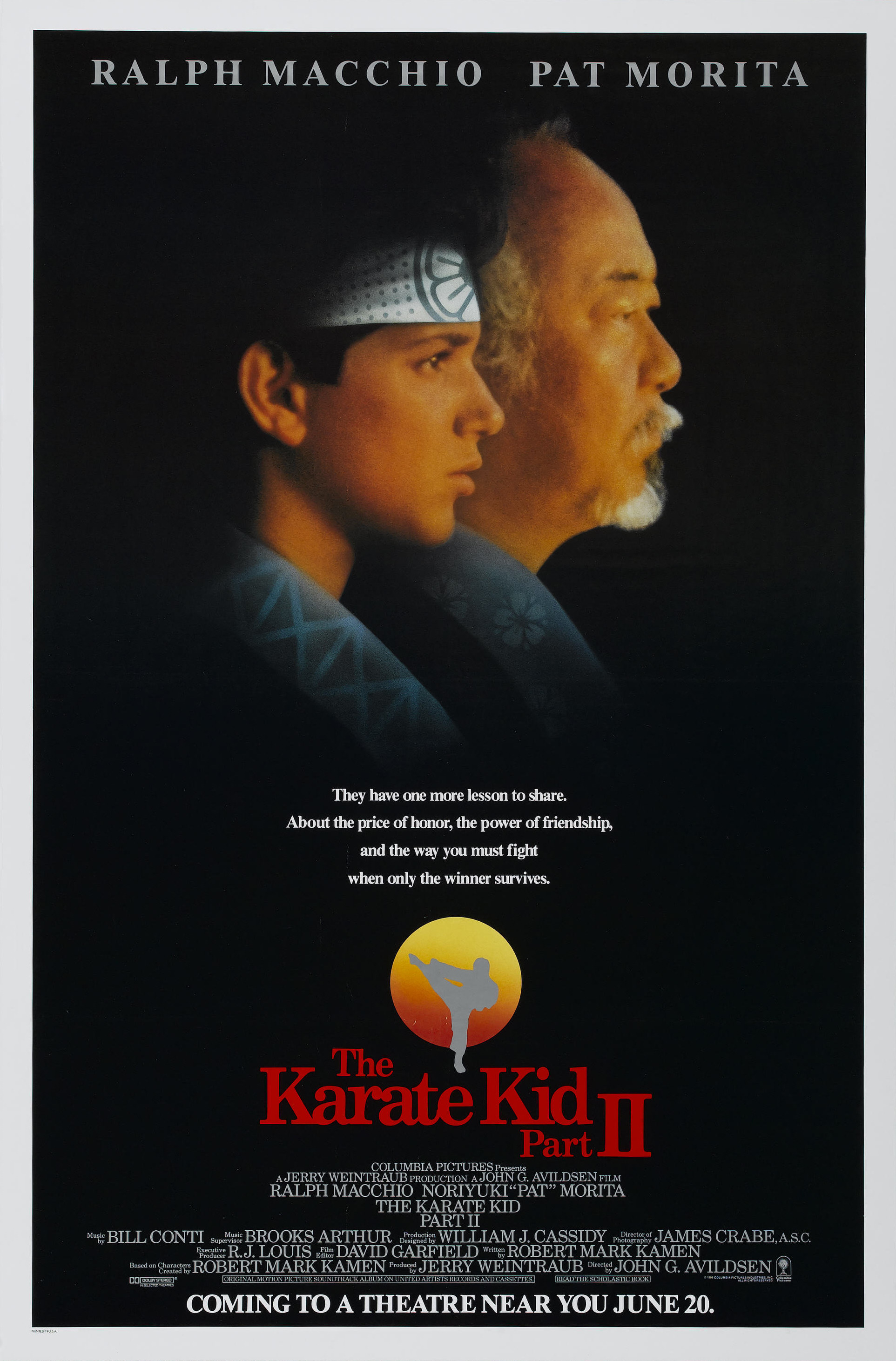 Mega Sized Movie Poster Image for The Karate Kid Part II 