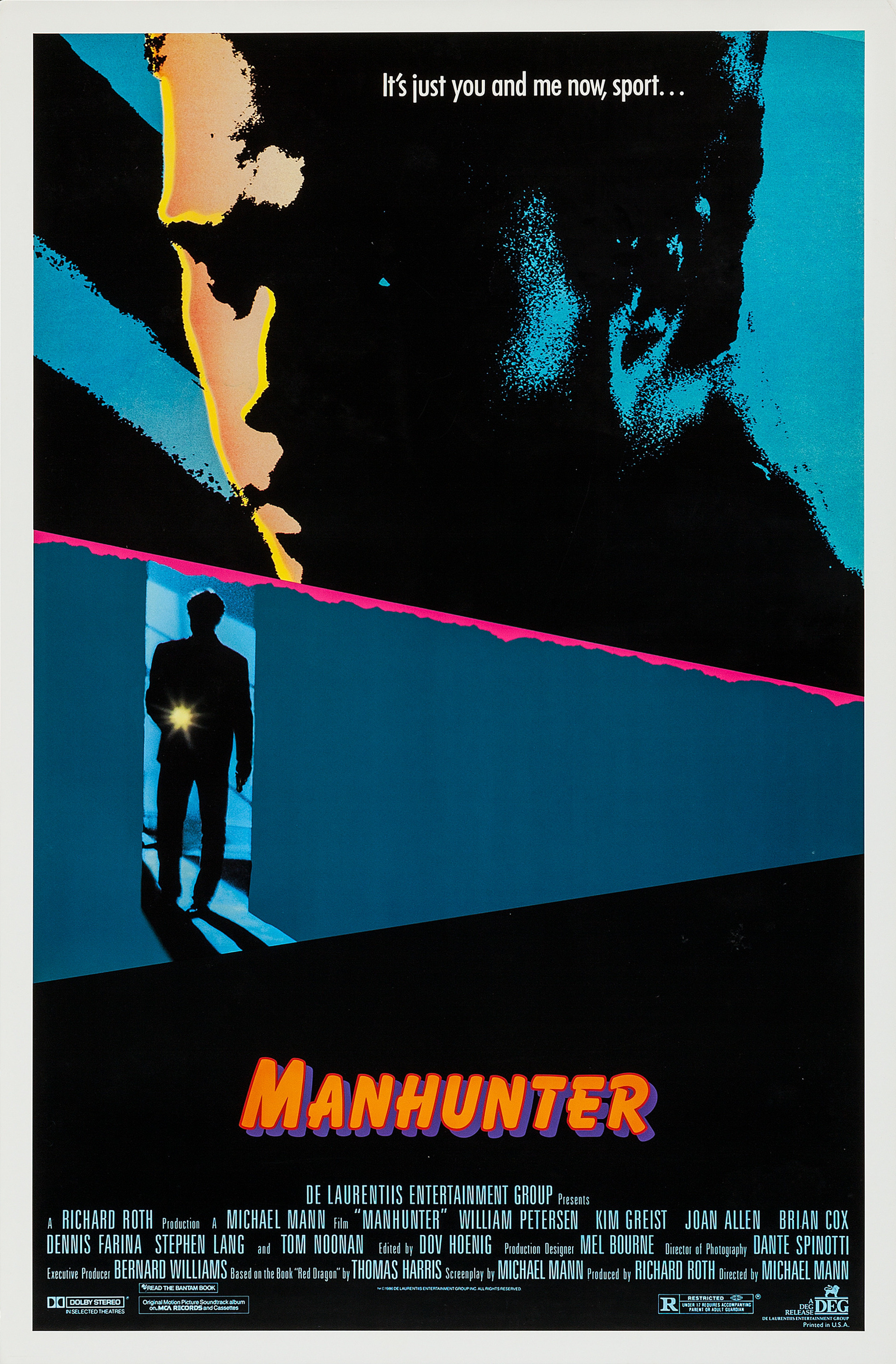 Mega Sized Movie Poster Image for Manhunter (#1 of 3)
