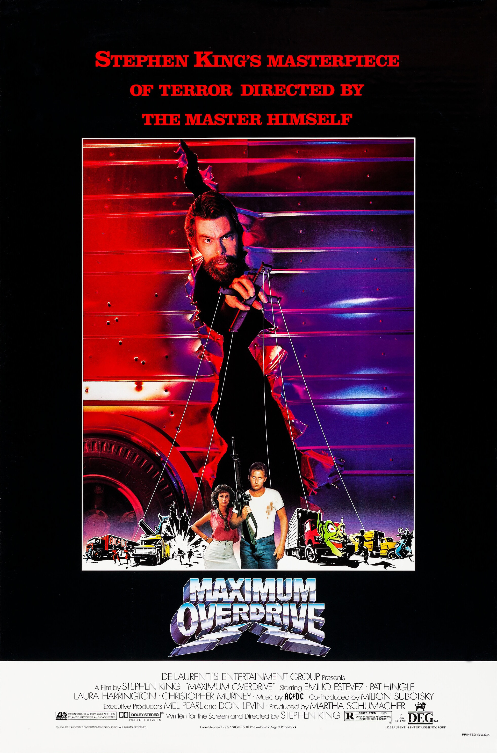 Mega Sized Movie Poster Image for Maximum Overdrive (#1 of 2)