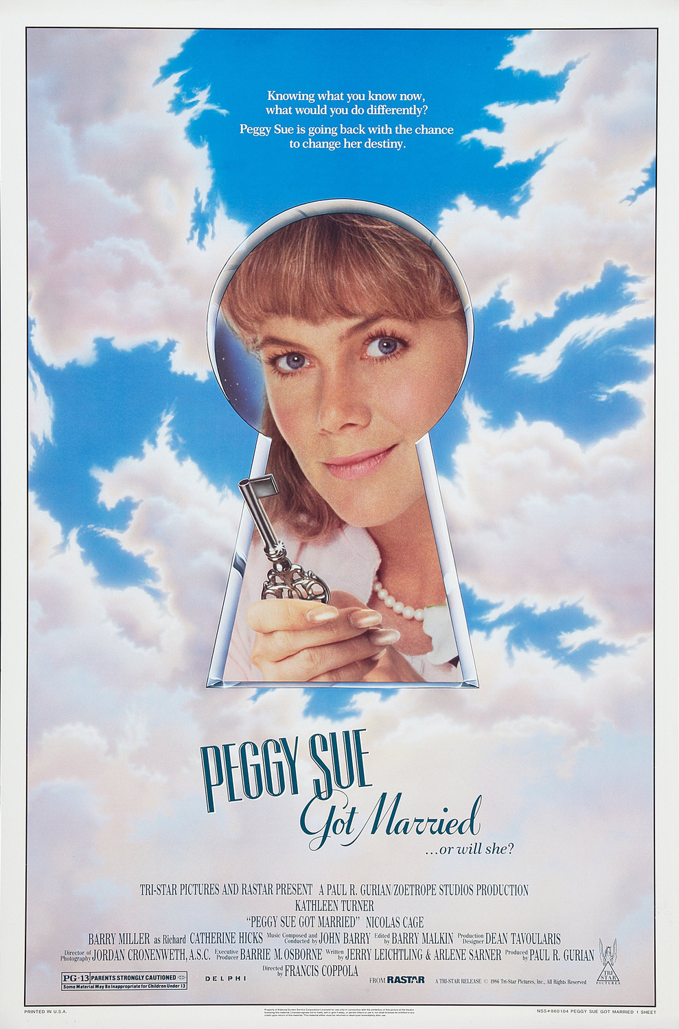 Extra Large Movie Poster Image for Peggy Sue Got Married (#1 of 3)