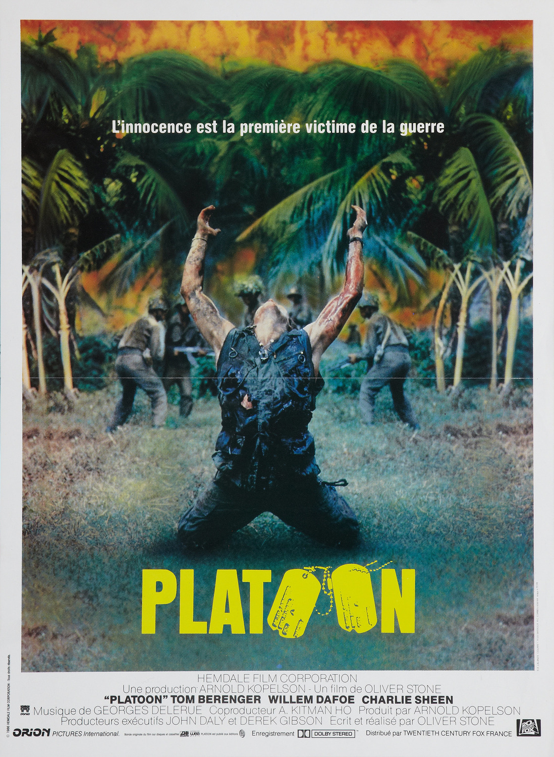 Extra Large Movie Poster Image for Platoon (#4 of 12)