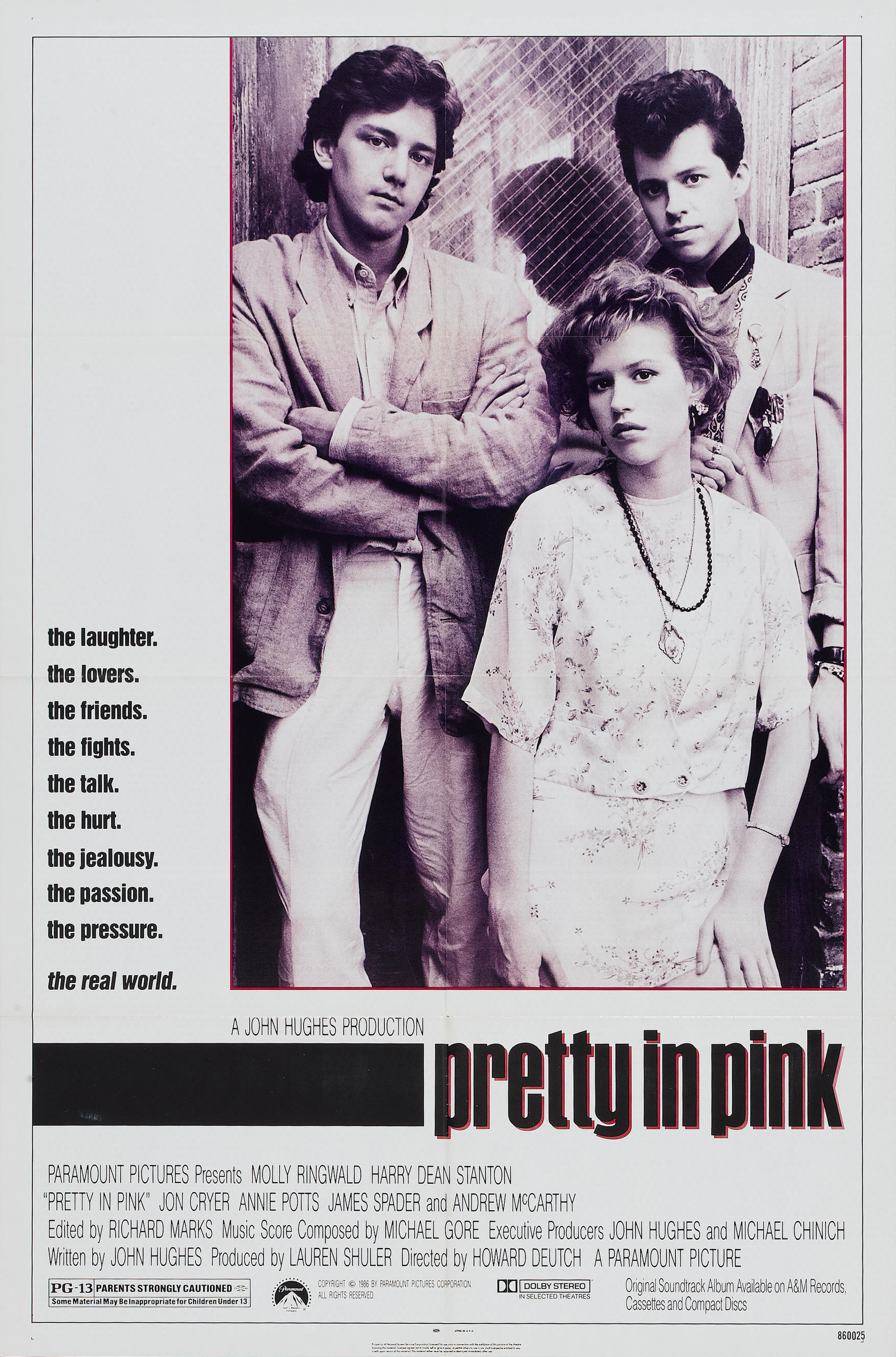 Mega Sized Movie Poster Image for Pretty in Pink (#1 of 3)