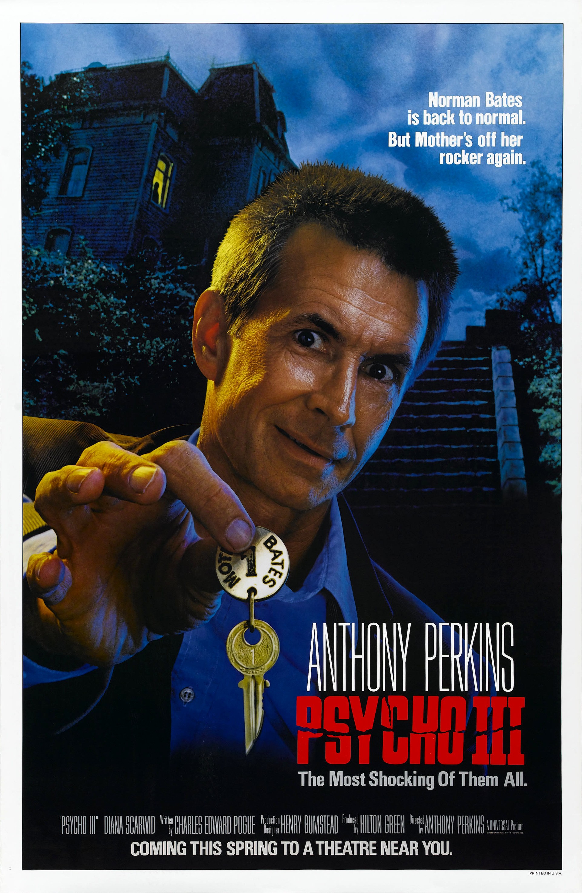 Mega Sized Movie Poster Image for Psycho III 