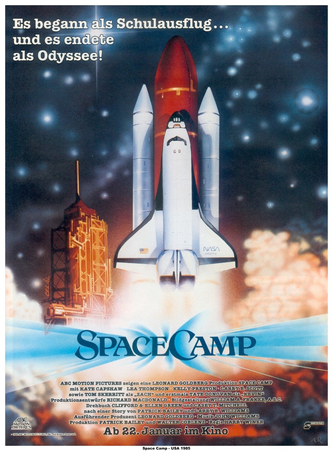 GMPP-006-FW German Movie Promo Poster-SPACE CAMP-THOMPSON/PRESTON 23"x33" 