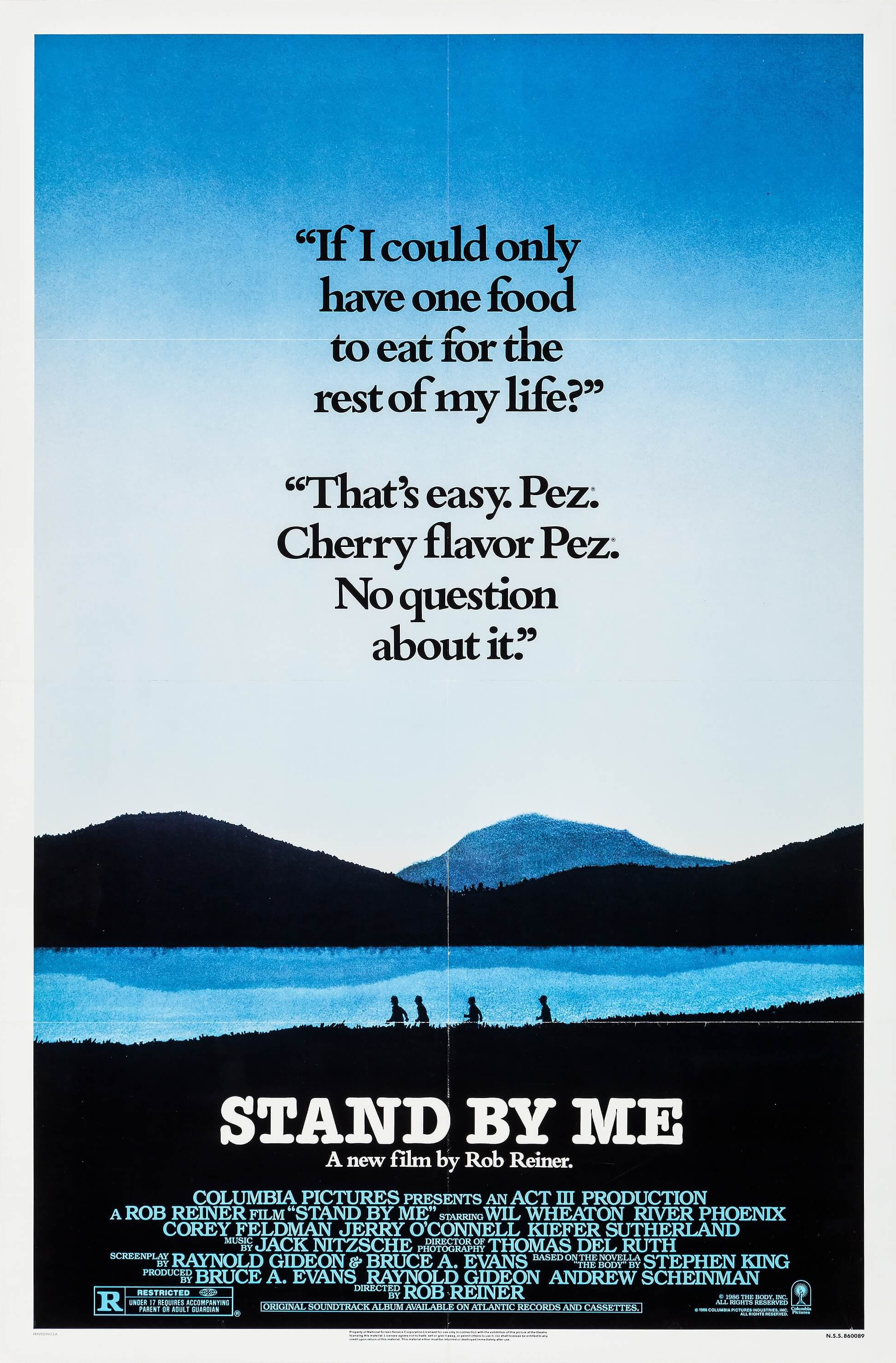 Mega Sized Movie Poster Image for Stand by Me (#2 of 3)