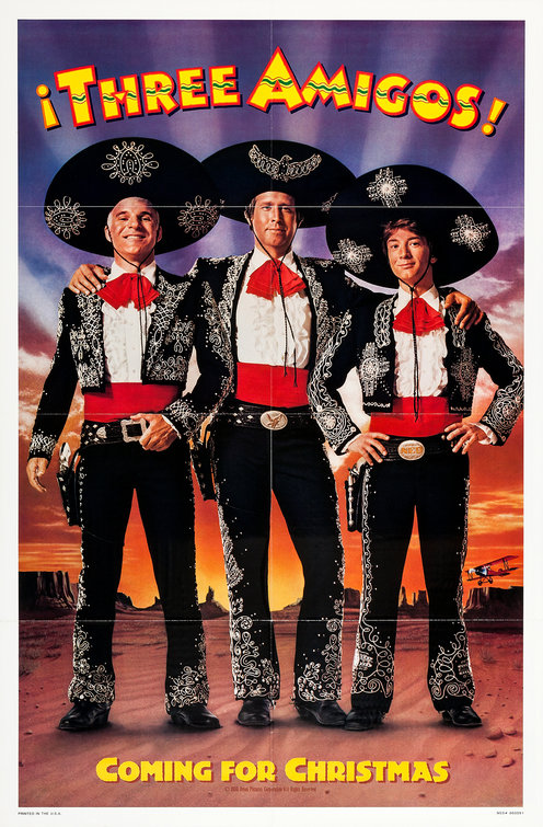 Three Amigos Movie Poster