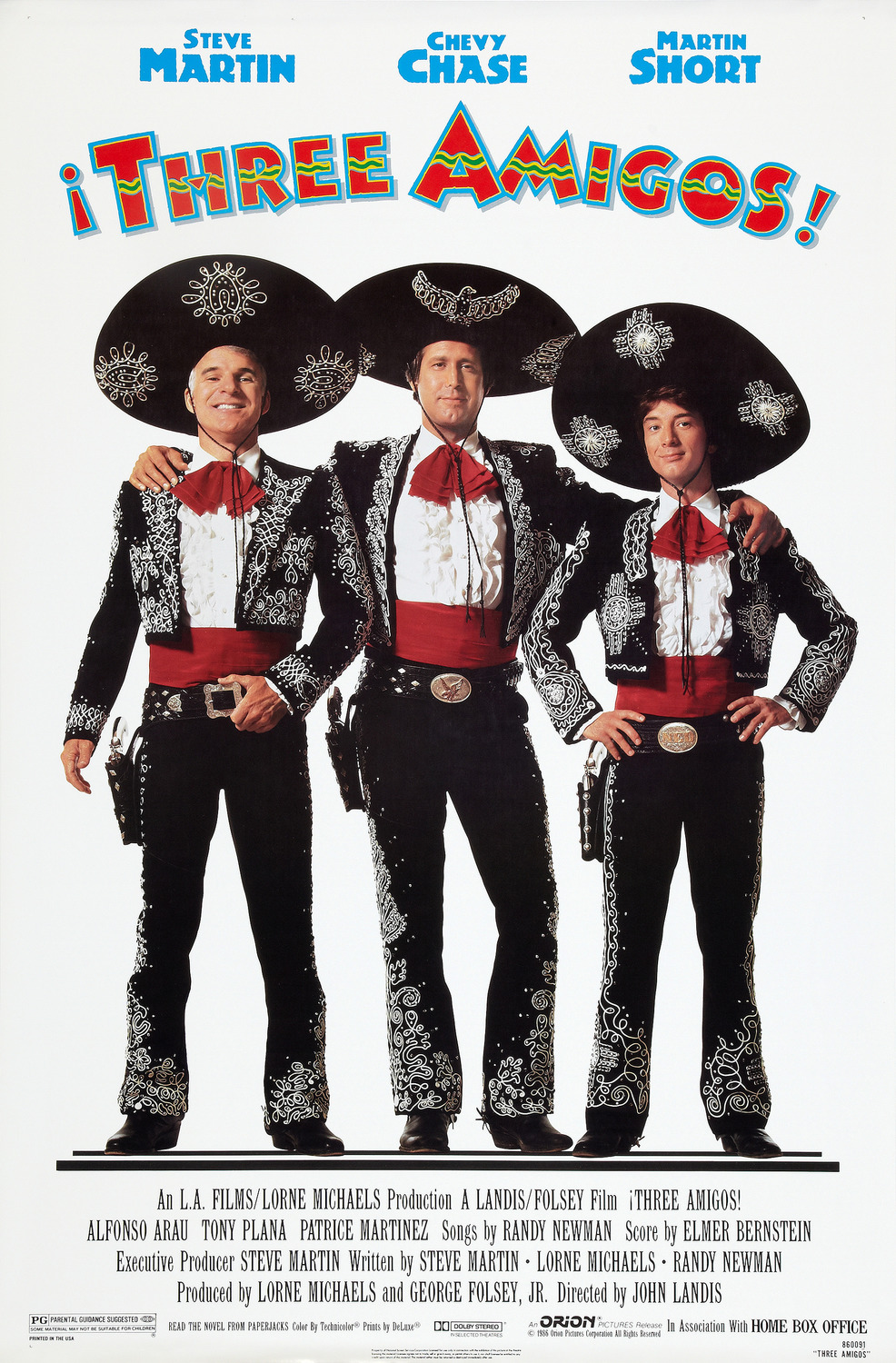 Extra Large Movie Poster Image for Three Amigos (#2 of 3)