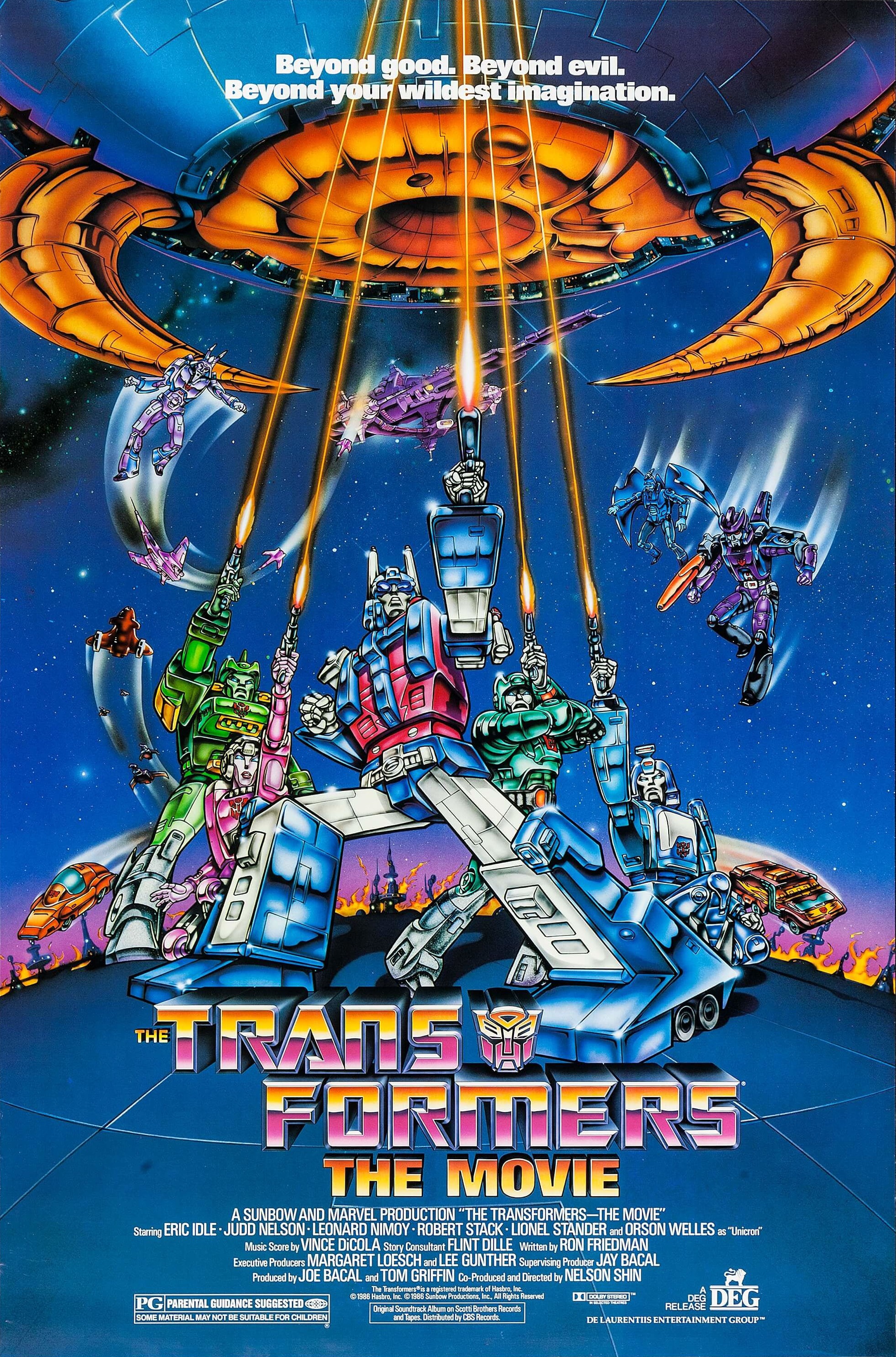 Mega Sized Movie Poster Image for Transformers: The Movie (#1 of 2)