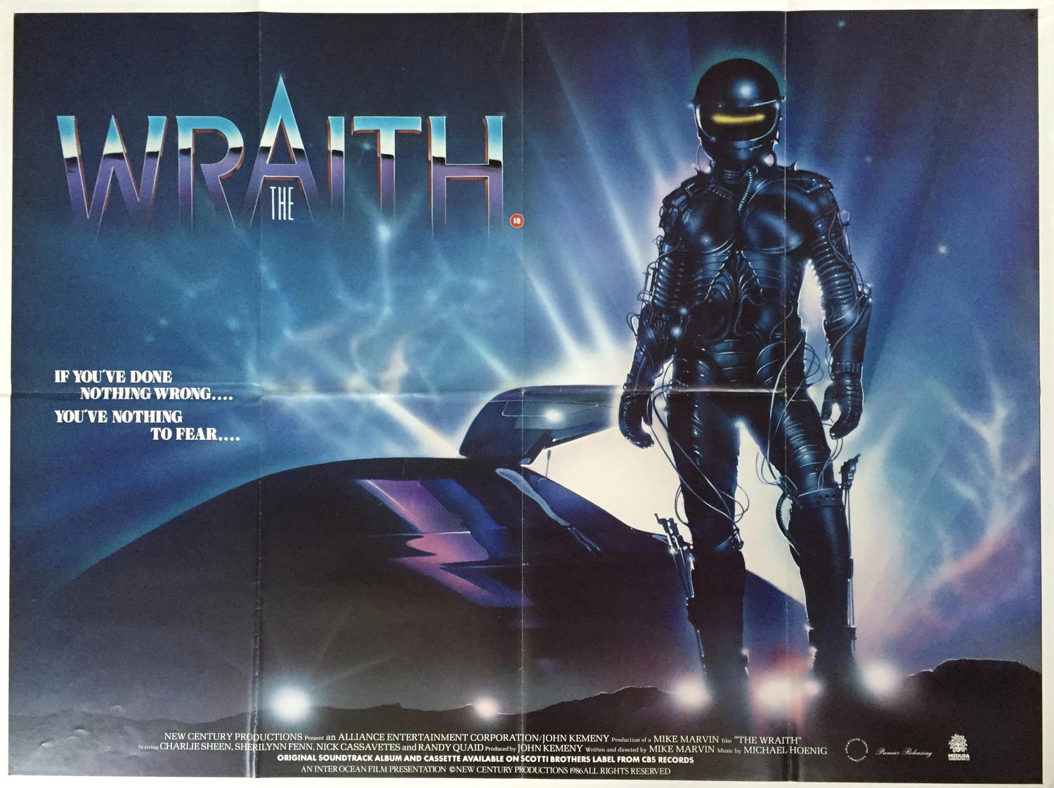 Extra Large Movie Poster Image for The Wraith (#2 of 2)