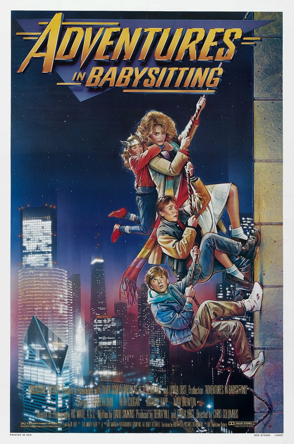 Extra Large Movie Poster Image for Adventures in Babysitting 