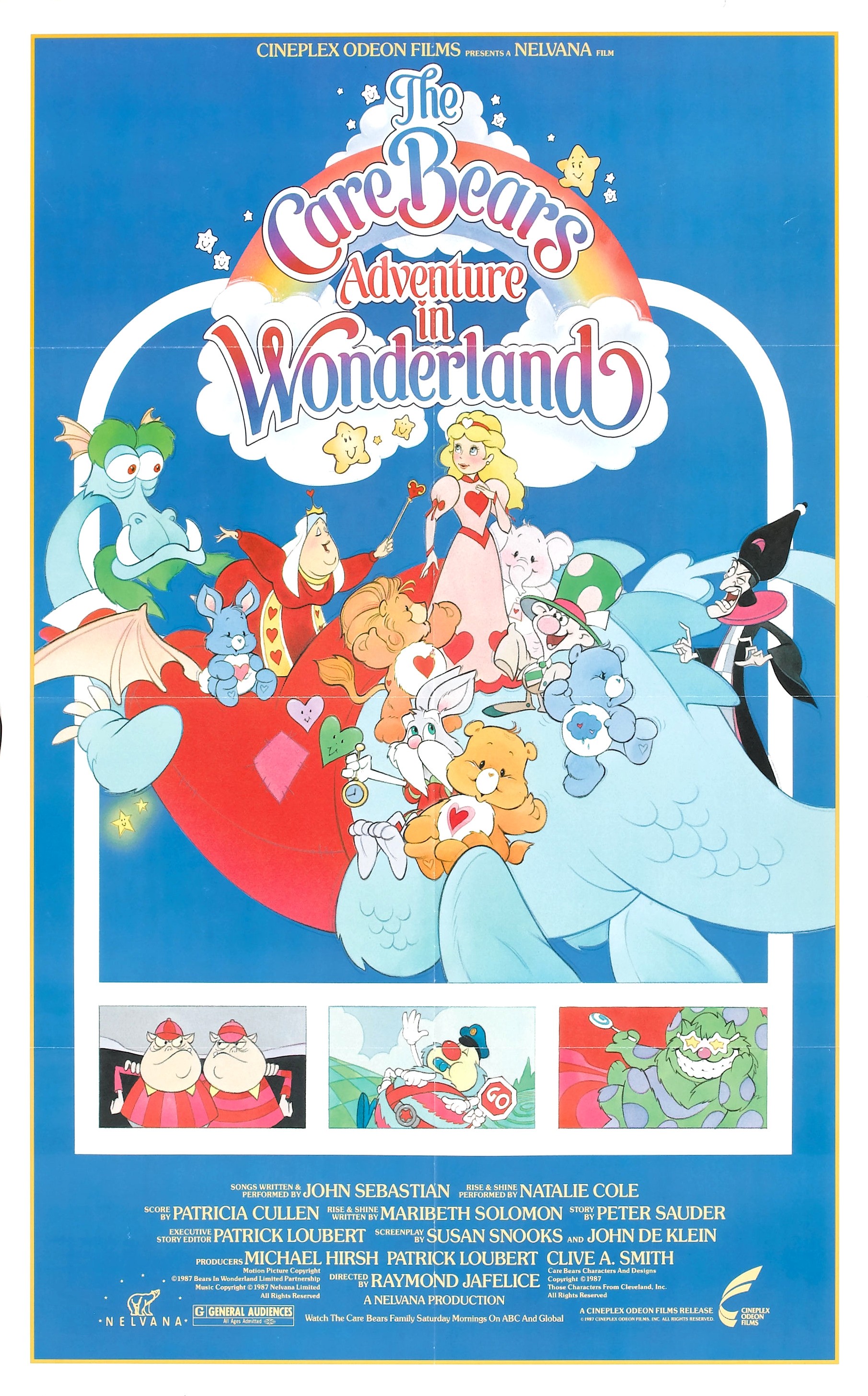 Mega Sized Movie Poster Image for The Care Bears Adventure in Wonderland 