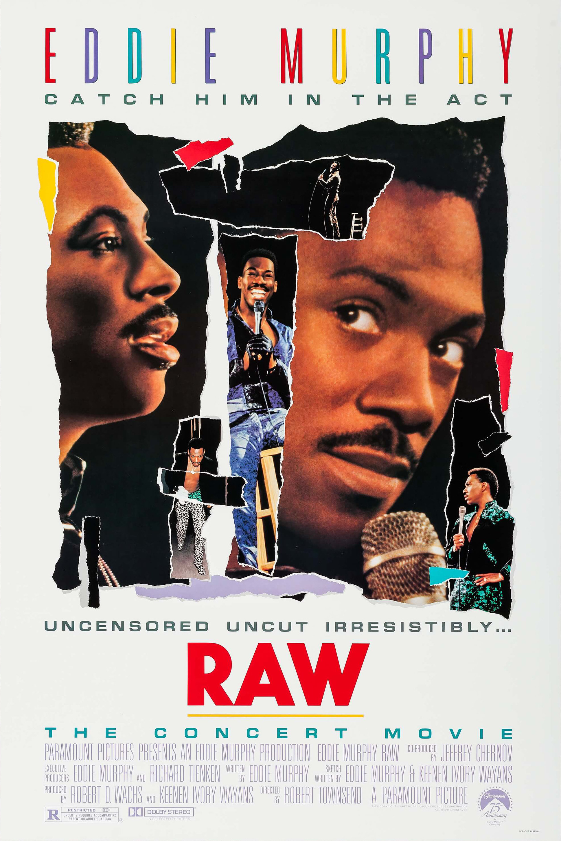 Mega Sized Movie Poster Image for Eddie Murphy: Raw 