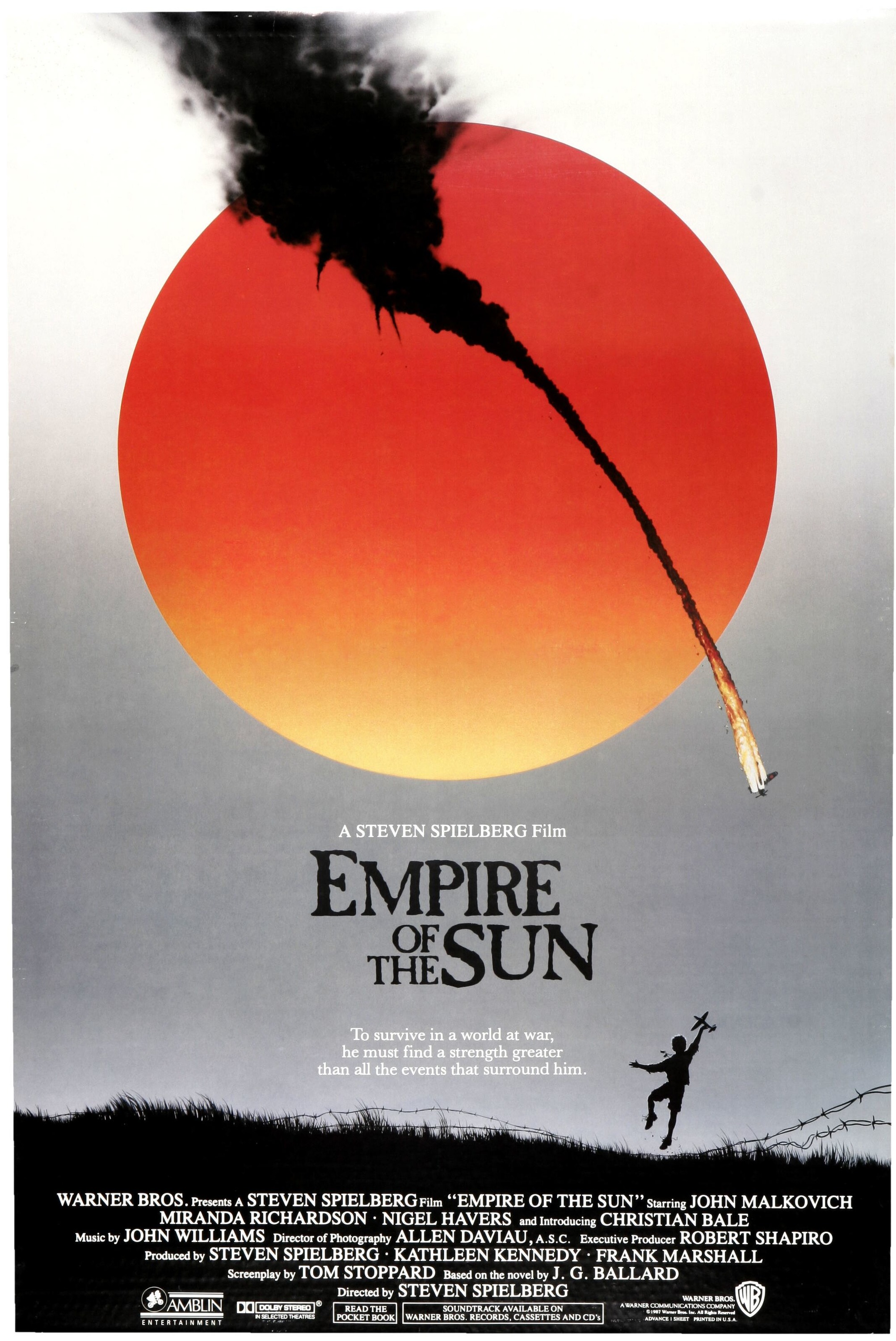 Mega Sized Movie Poster Image for Empire of the Sun (#1 of 2)