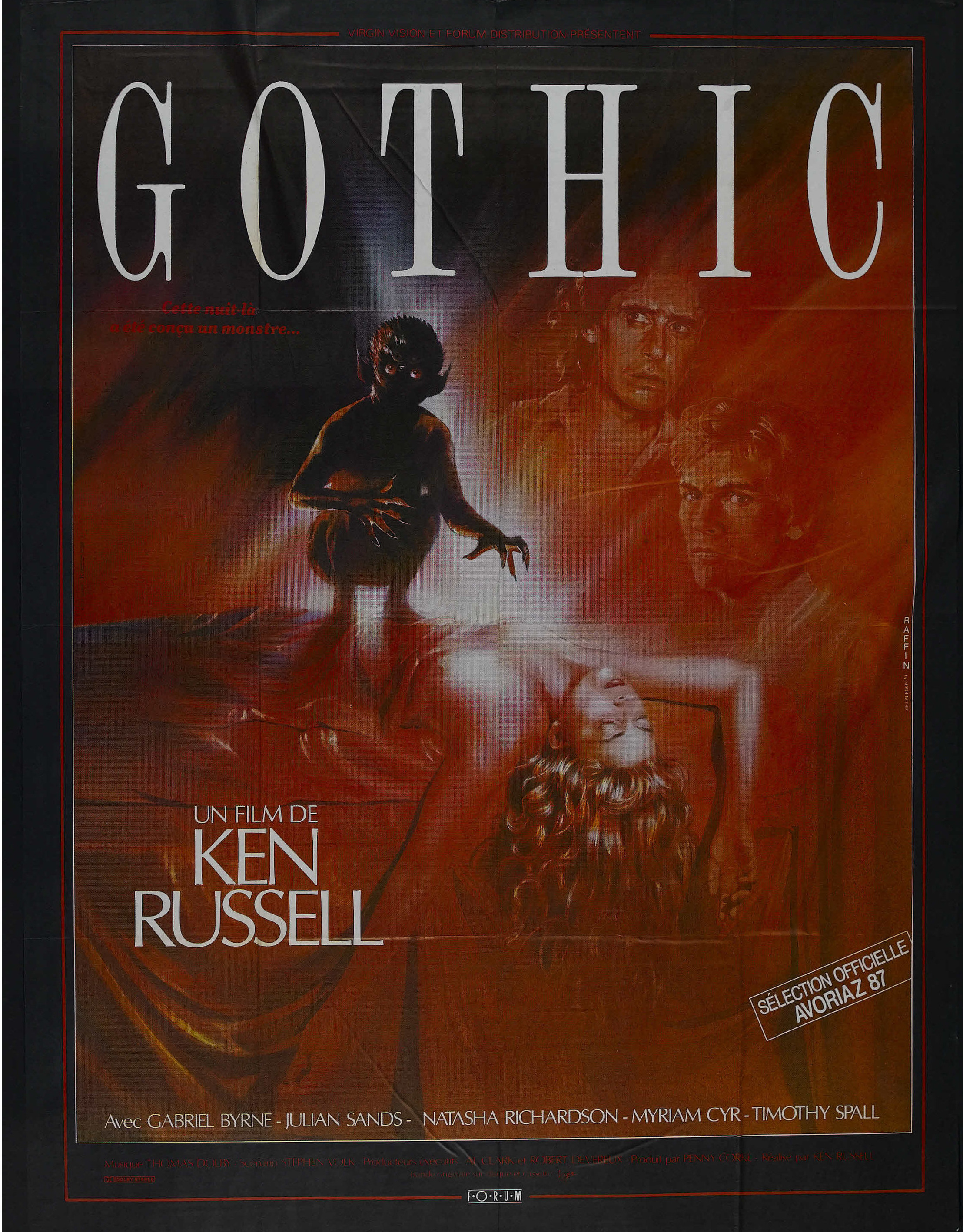 Mega Sized Movie Poster Image for Gothic (#2 of 2)