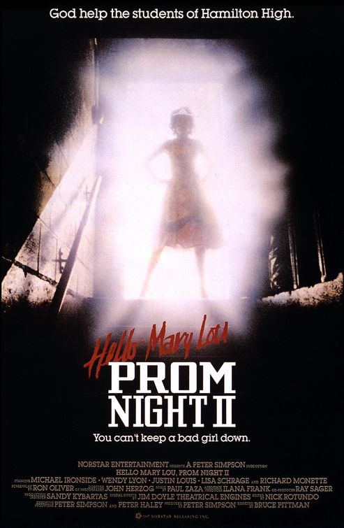 HELLO MARY LOU PROM NIGHT 2 Movie POSTER 11x17 C Michael Ironside Wendy Lyon