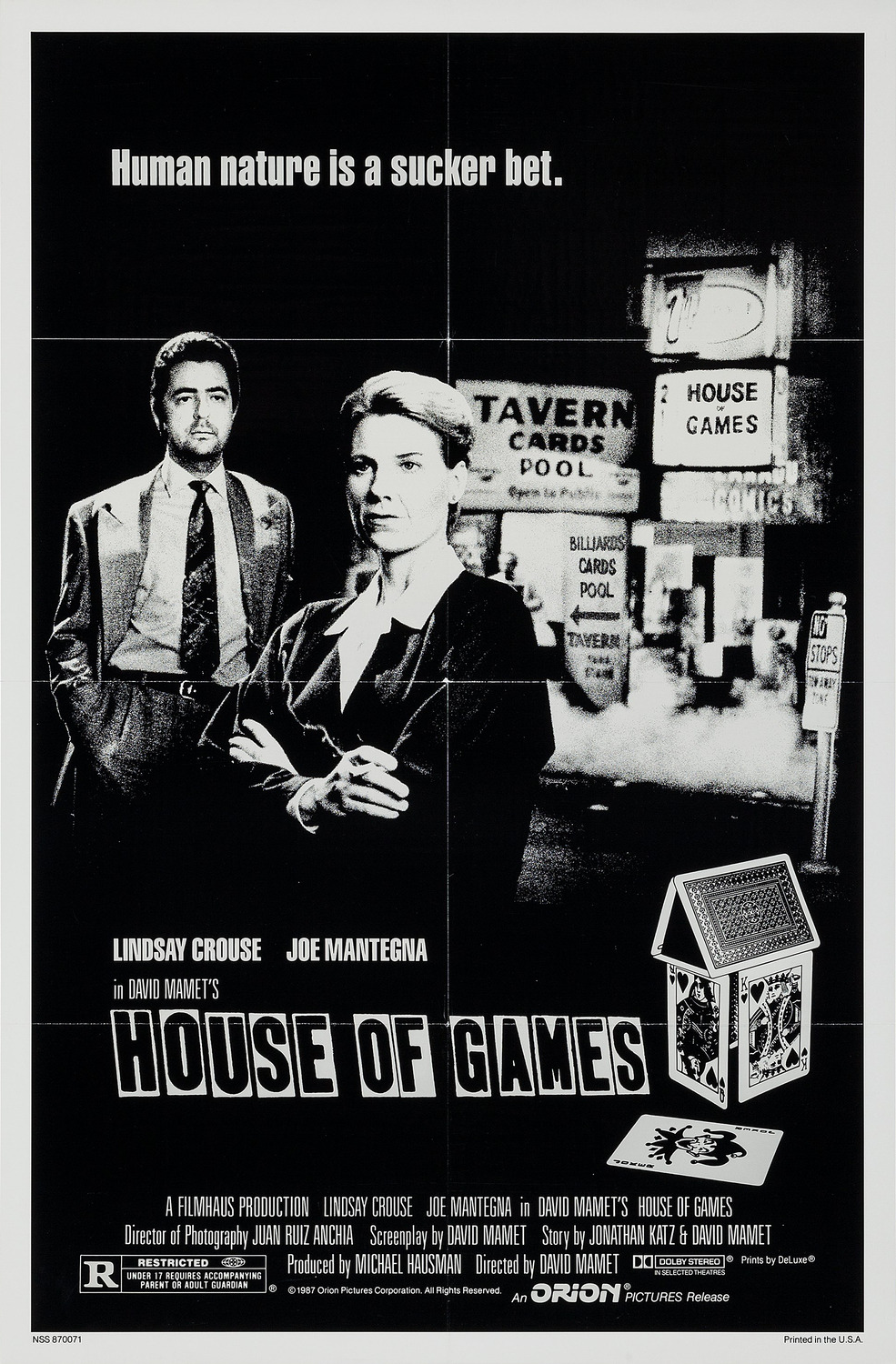 Extra Large Movie Poster Image for House of Games 