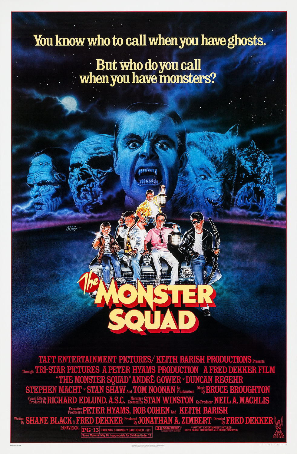 Extra Large Movie Poster Image for The Monster Squad (#1 of 2)