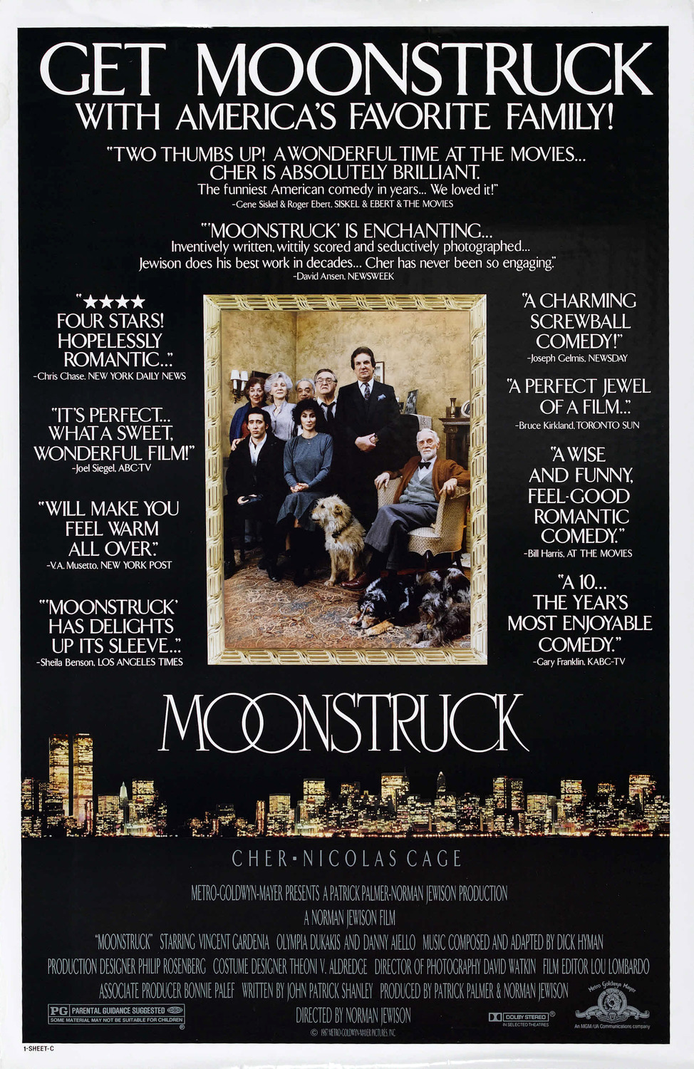 Extra Large Movie Poster Image for Moonstruck (#3 of 4)