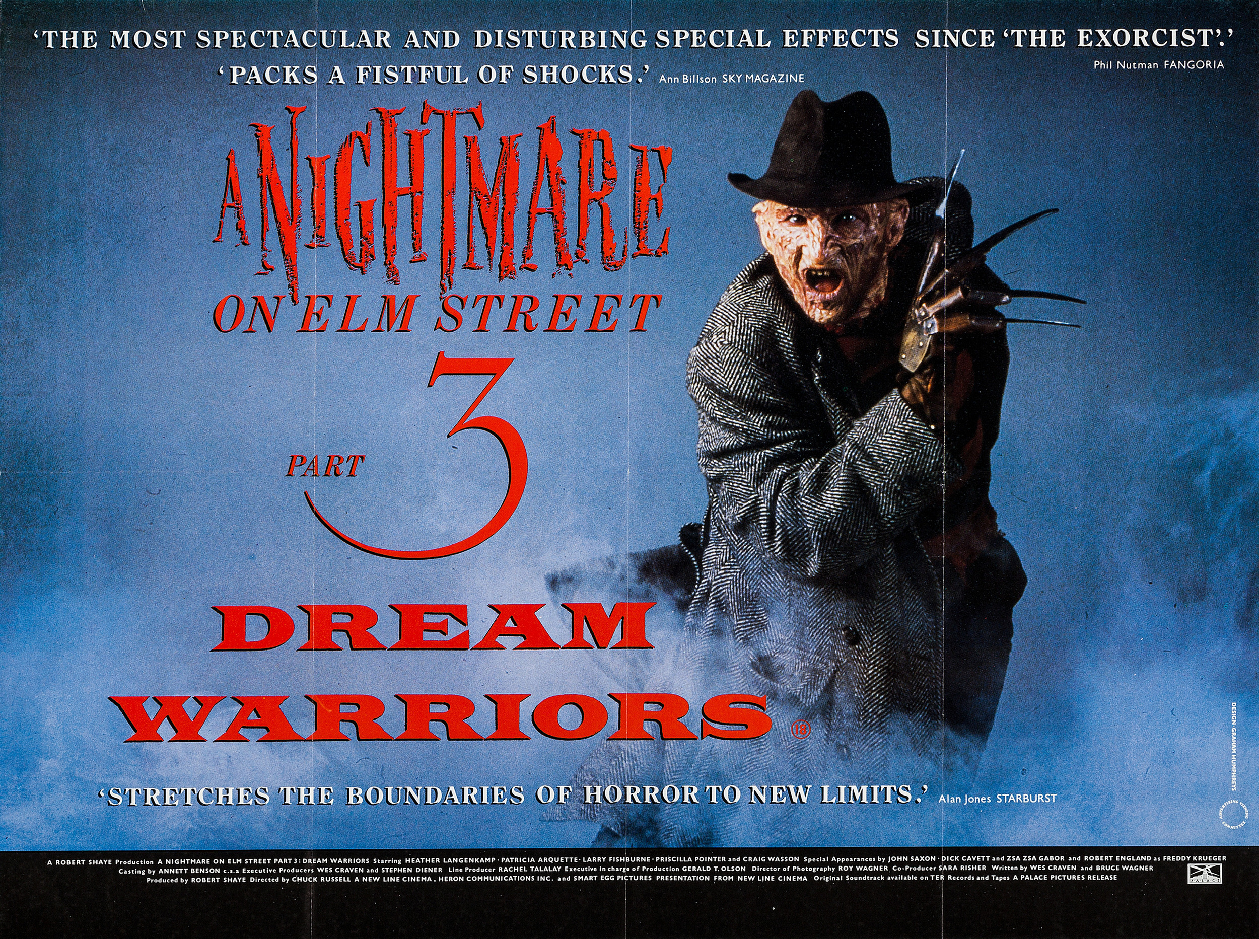 Mega Sized Movie Poster Image for A Nightmare on Elm Street 3: Dream Warriors (#4 of 5)
