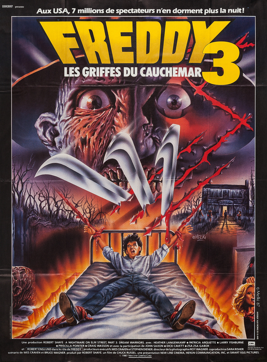 Extra Large Movie Poster Image for A Nightmare on Elm Street 3: Dream Warriors (#5 of 5)
