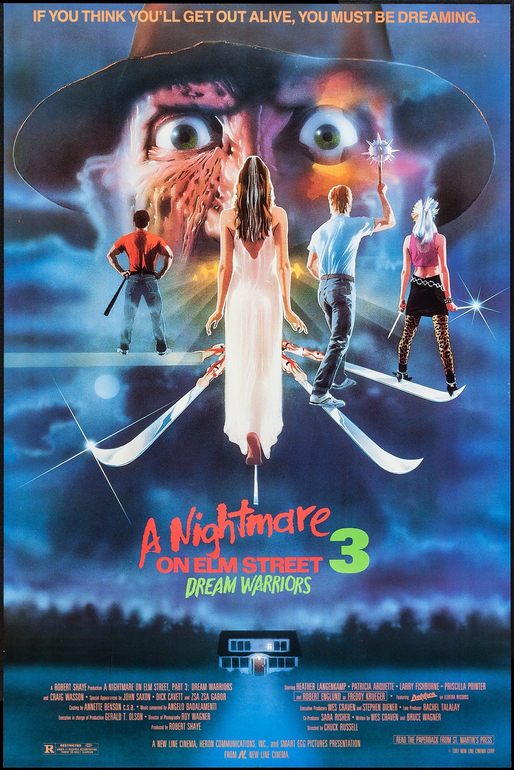 Extra Large Movie Poster Image for A Nightmare on Elm Street 3: Dream Warriors (#1 of 5)