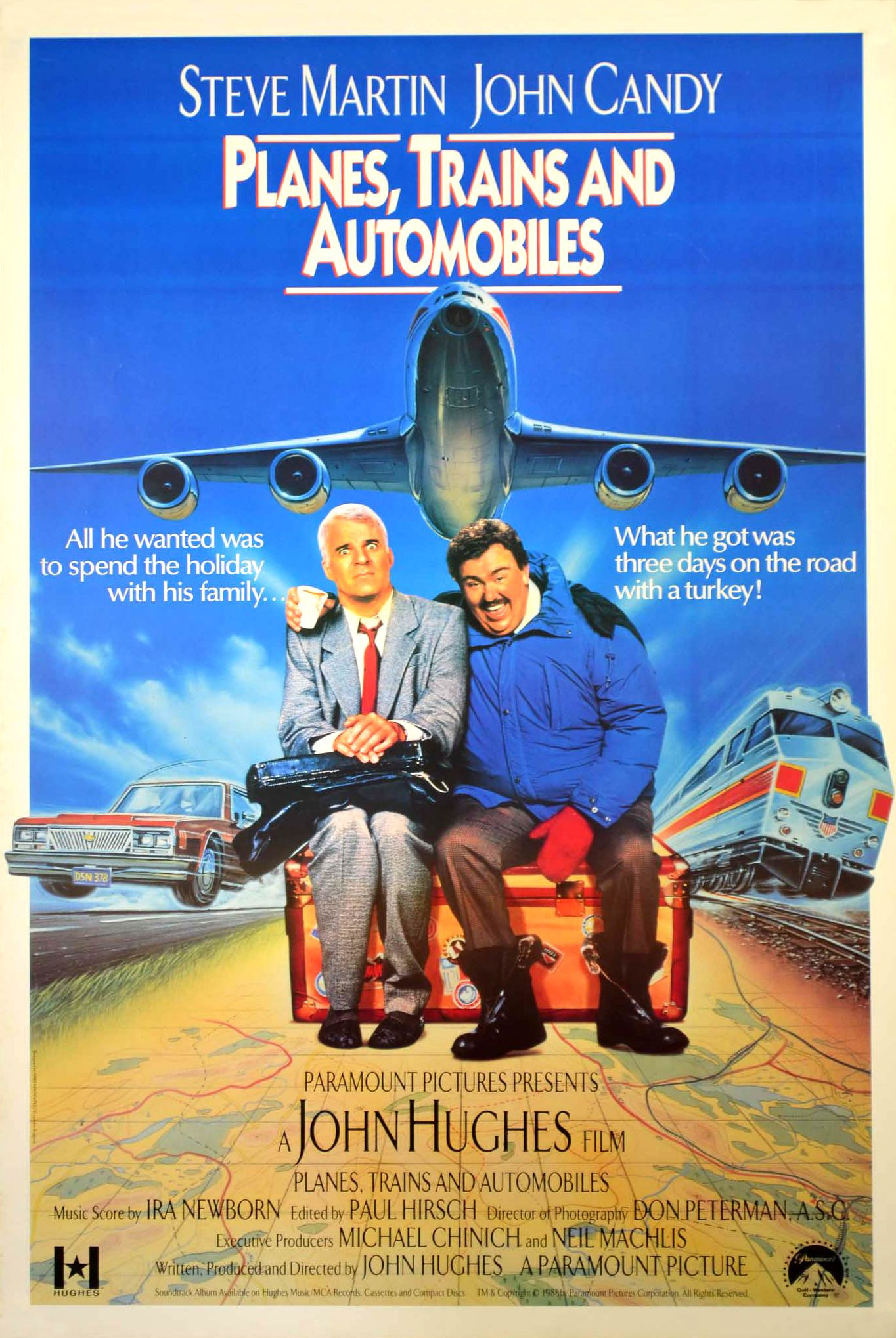 Mega Sized Movie Poster Image for Planes, Trains & Automobiles (#2 of 3)