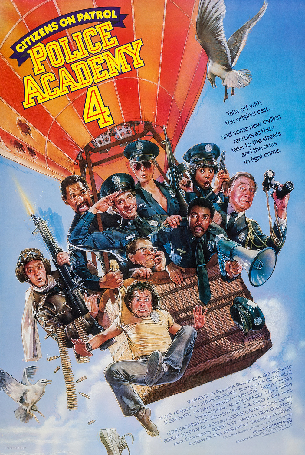Extra Large Movie Poster Image for Police Academy 4: Citizens on Patrol 