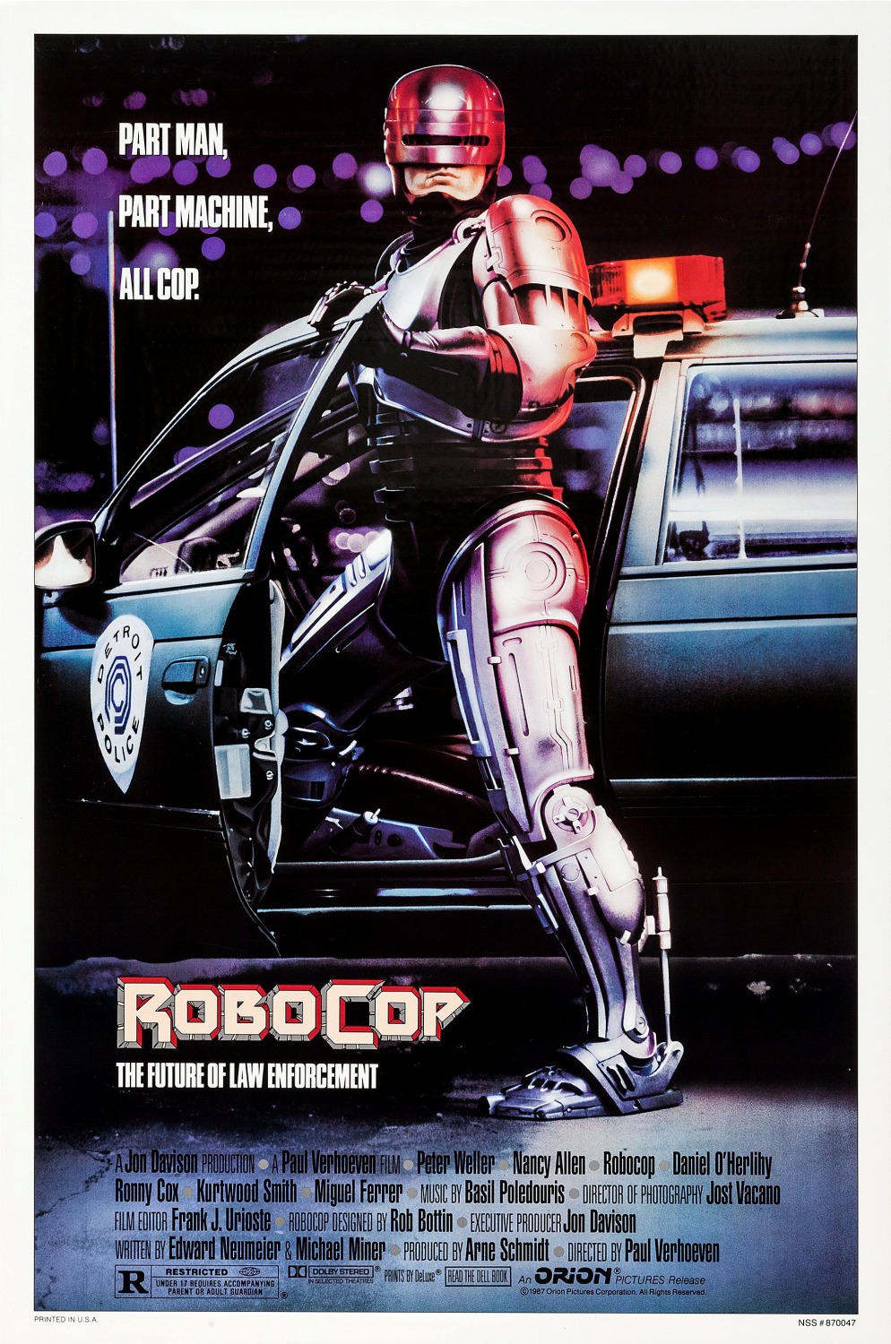 Extra Large Movie Poster Image for RoboCop (#1 of 3)