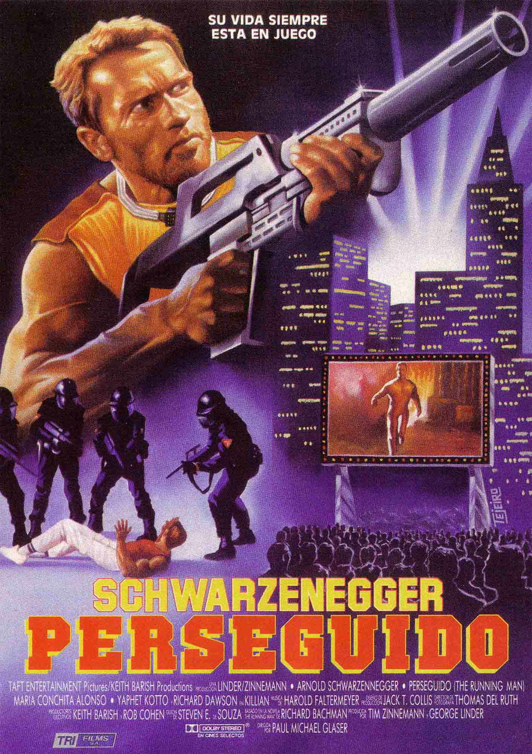 Extra Large Movie Poster Image for The Running Man (#2 of 5)