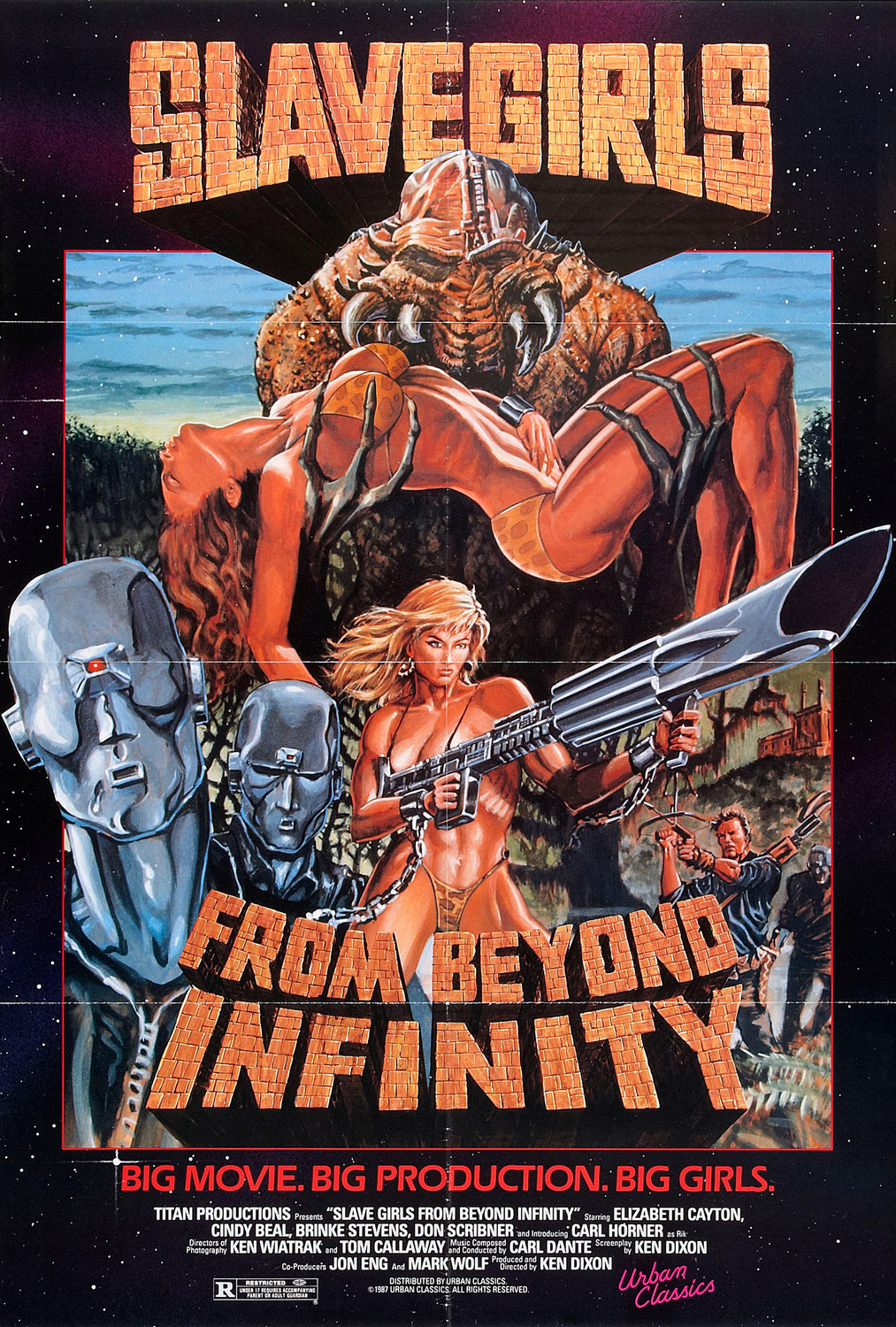Extra Large Movie Poster Image for Slave Girls from Beyond Infinity 