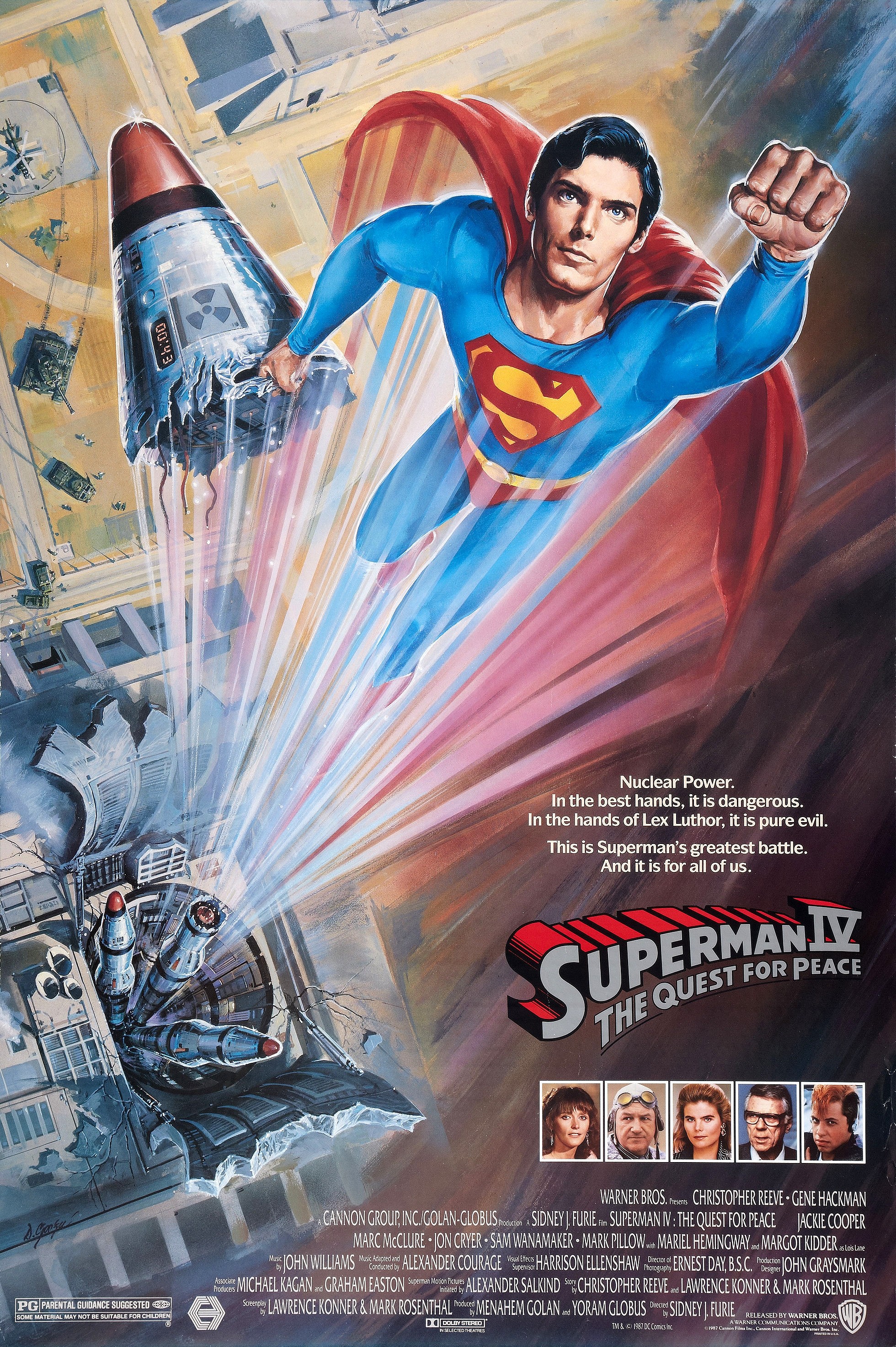 Mega Sized Movie Poster Image for Superman IV: The Quest for Peace (#1 of 2)