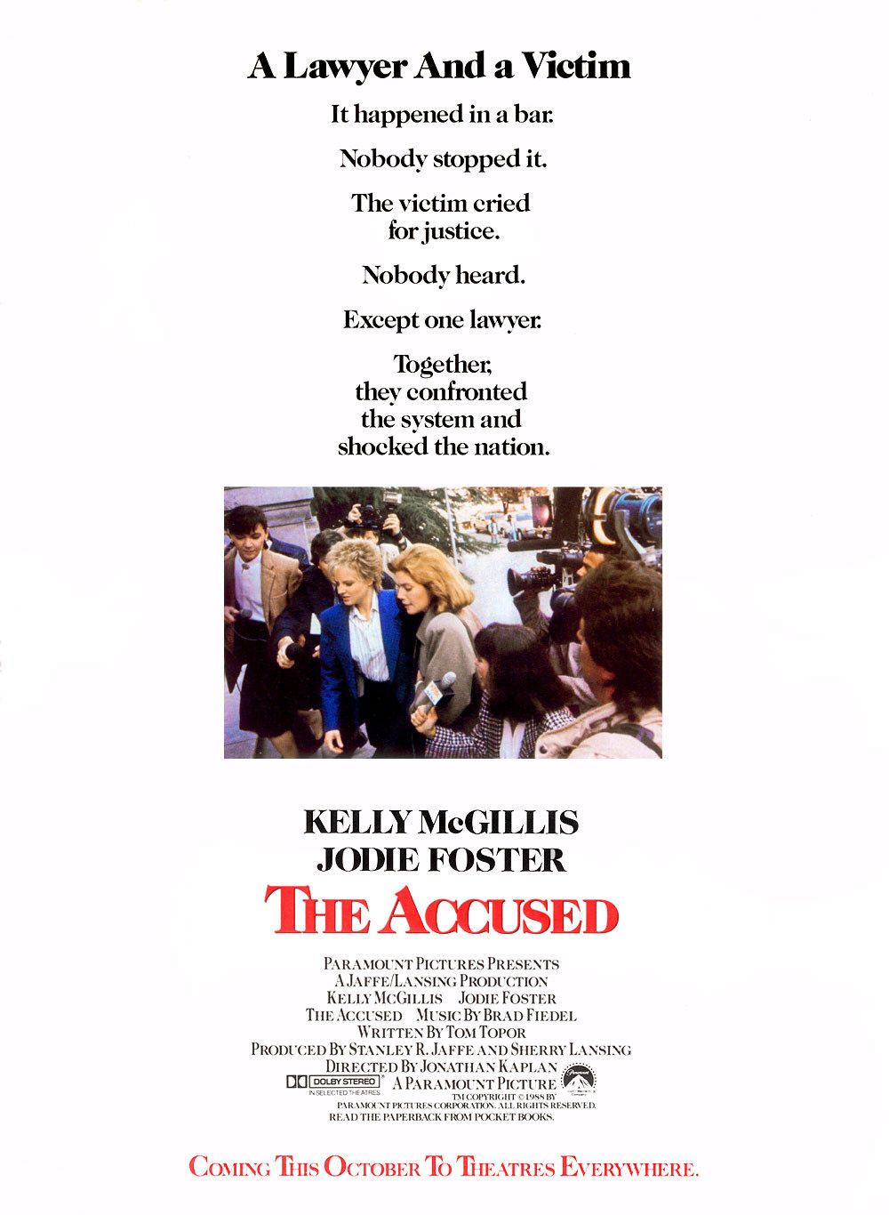 Extra Large Movie Poster Image for The Accused (#2 of 2)