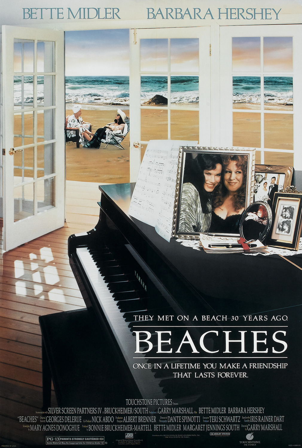 Extra Large Movie Poster Image for Beaches 