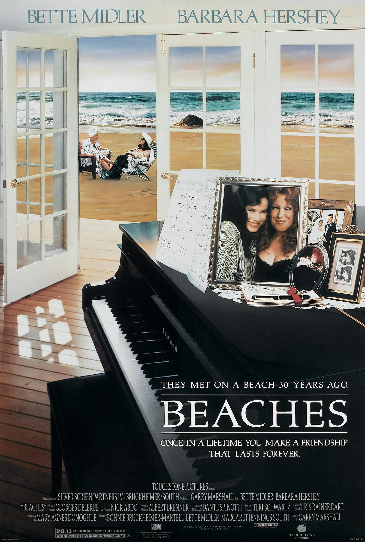 Mega Sized Movie Poster Image for Beaches 