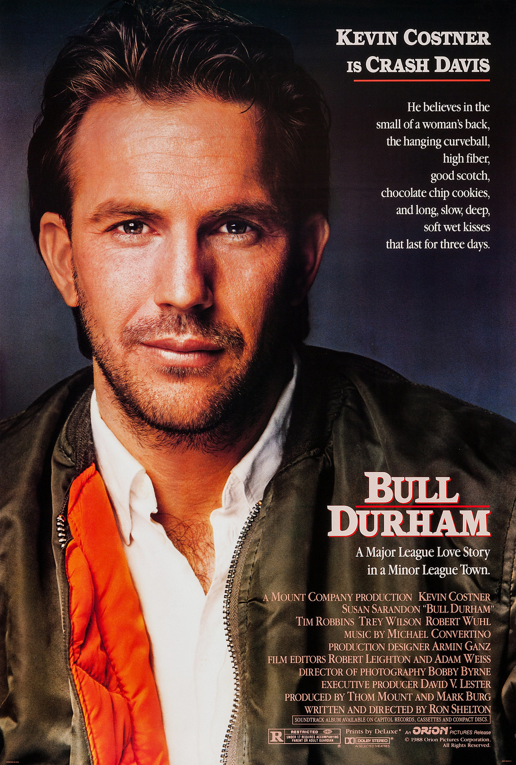 Extra Large Movie Poster Image for Bull Durham (#1 of 2)