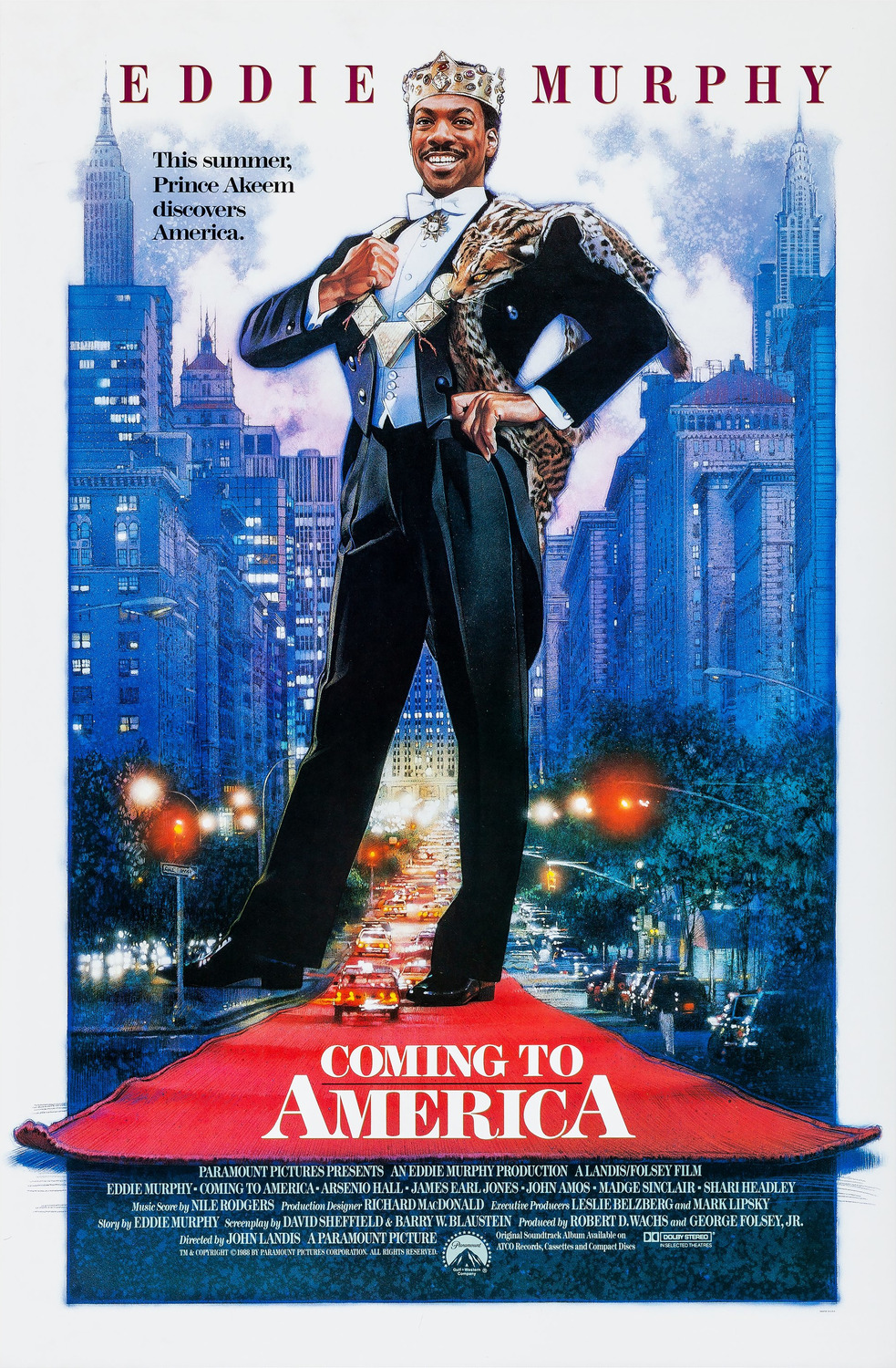 Extra Large Movie Poster Image for Coming to America (#1 of 2)