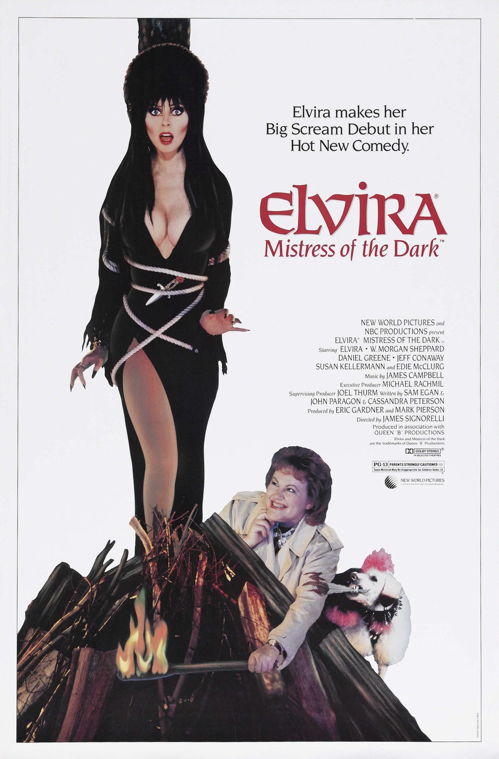 Extra Large Movie Poster Image for Elvira, Mistress of the Dark 