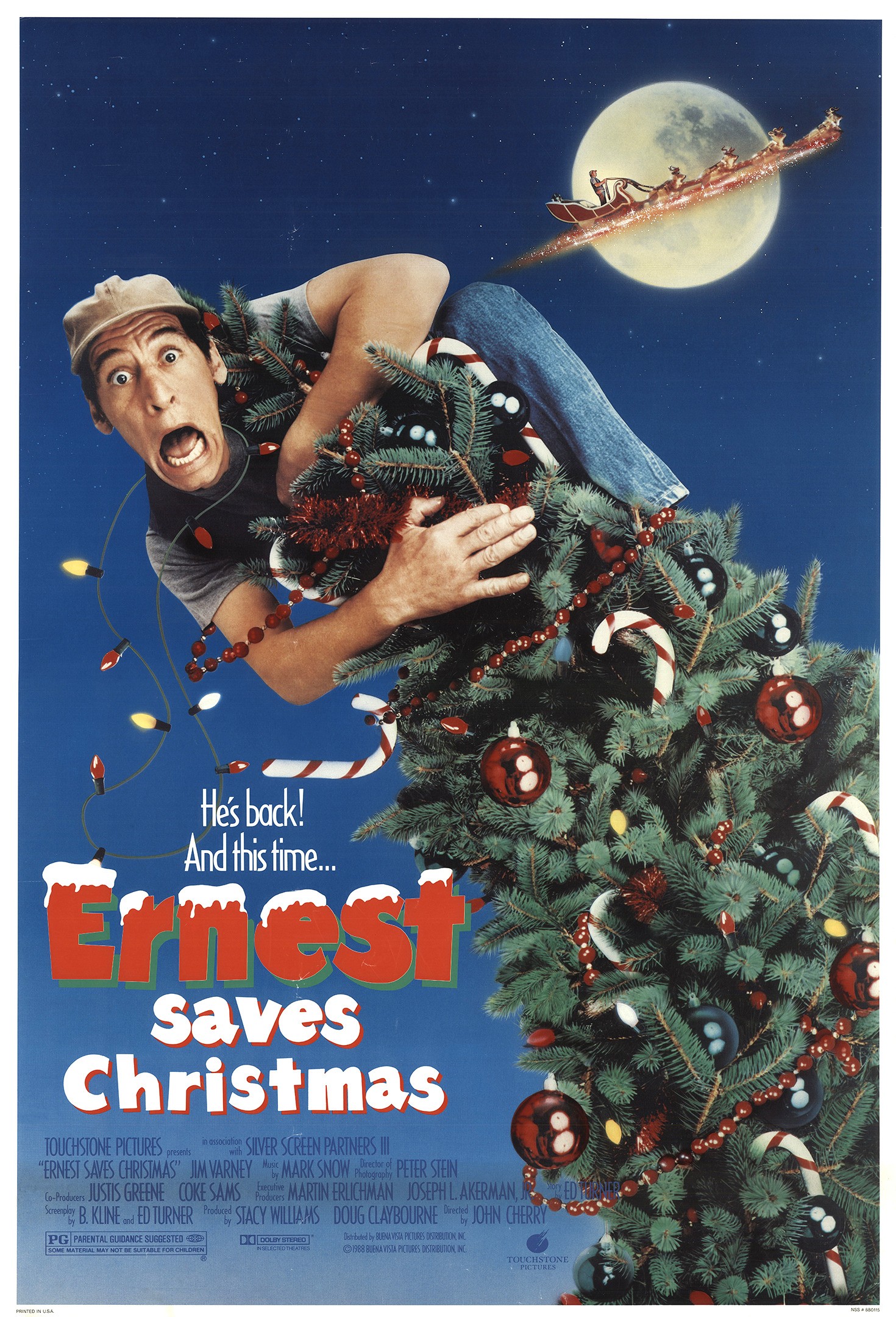 Mega Sized Movie Poster Image for Ernest Saves Christmas 