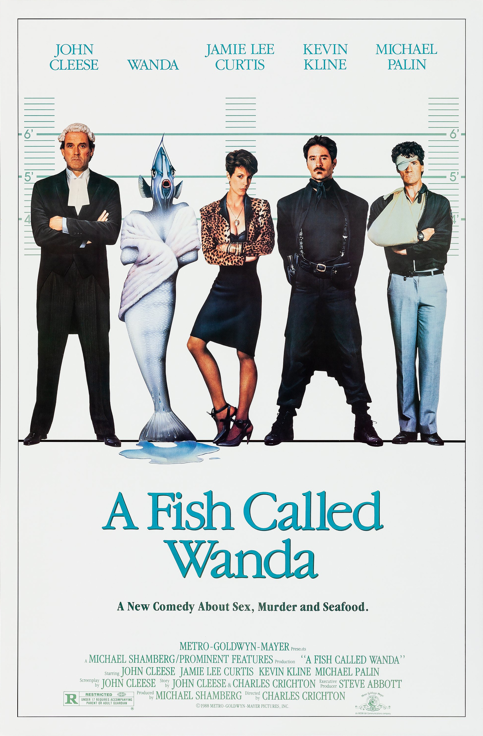 Mega Sized Movie Poster Image for A Fish Called Wanda (#1 of 3)