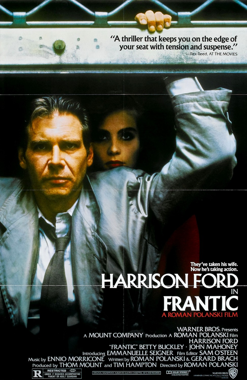 Extra Large Movie Poster Image for Frantic (#1 of 3)