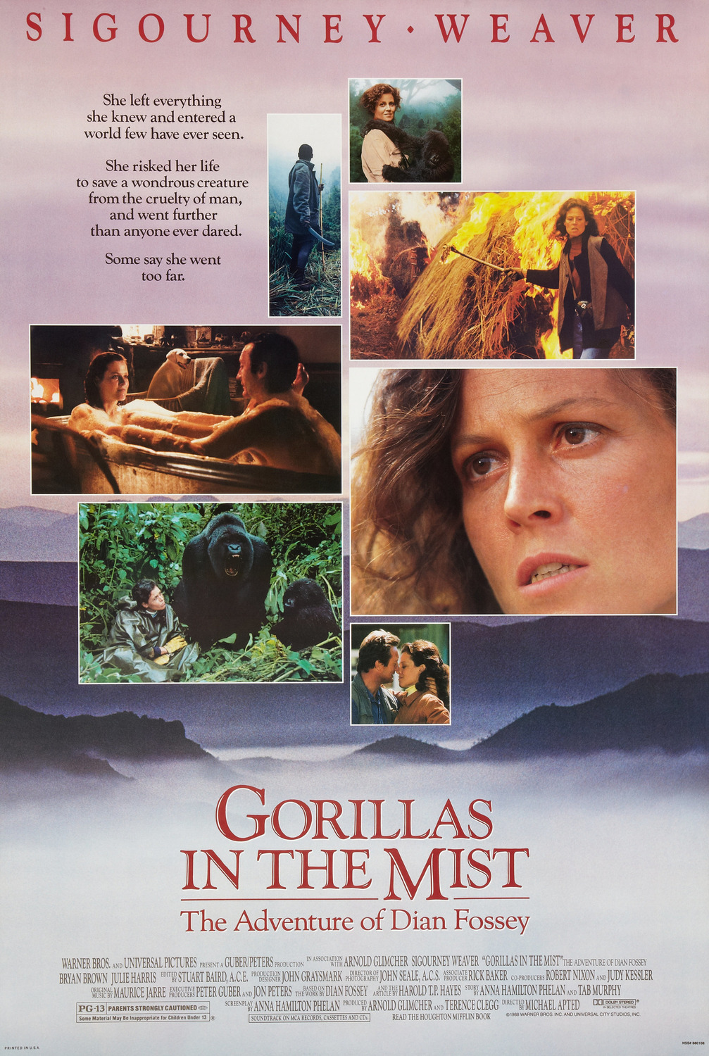 Extra Large Movie Poster Image for Gorillas in the Mist (#1 of 3)
