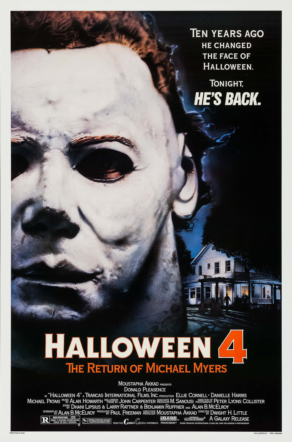 Extra Large Movie Poster Image for Halloween 4: The Return of Michael 