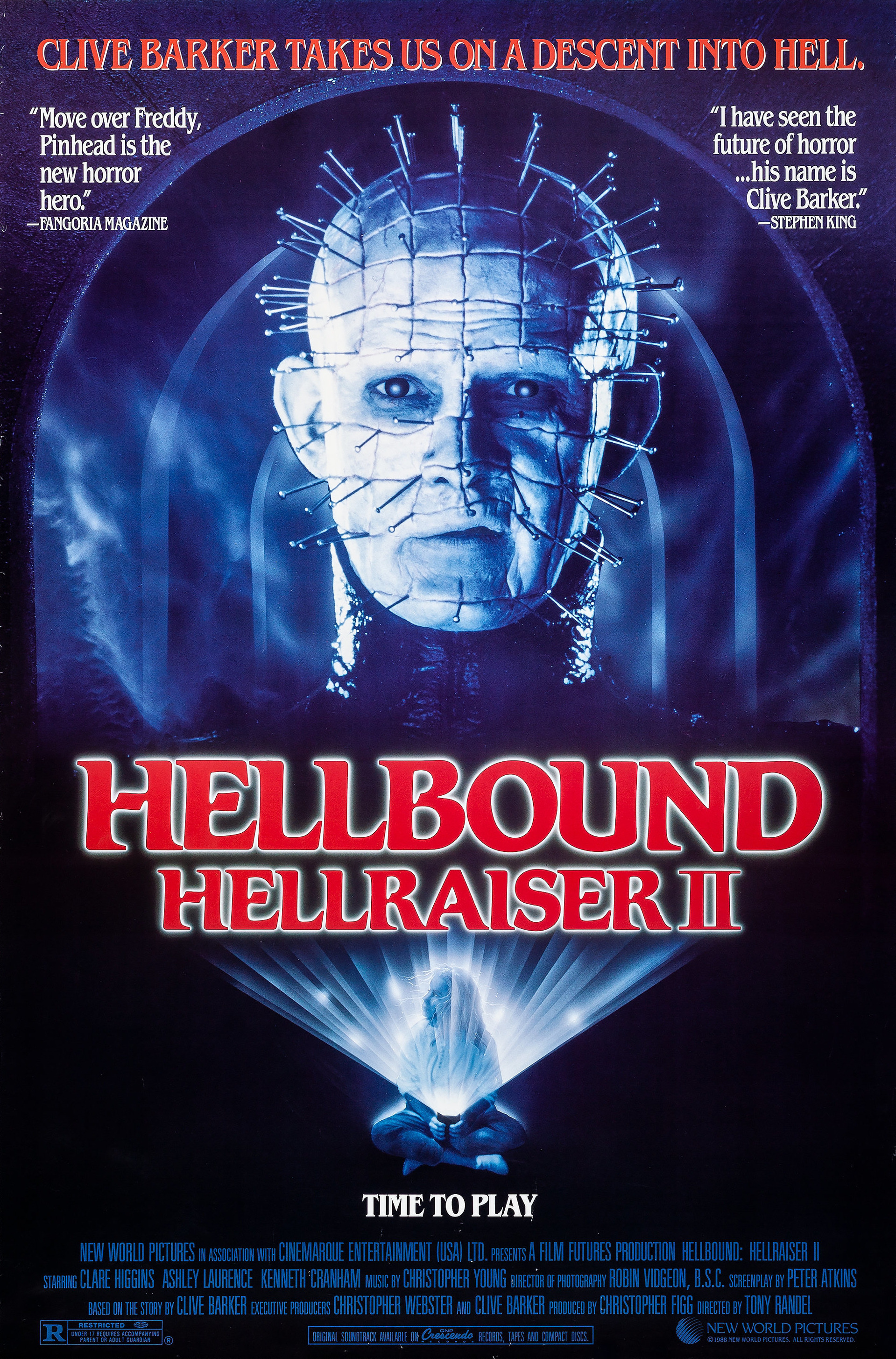 Mega Sized Movie Poster Image for Hellbound: Hellraiser II 