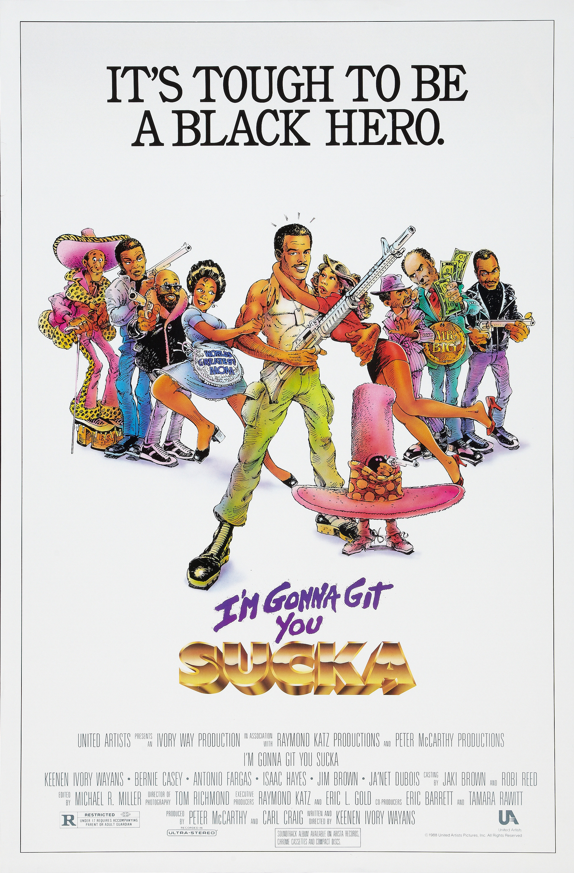 Mega Sized Movie Poster Image for I'm Gonna Git You Sucka 