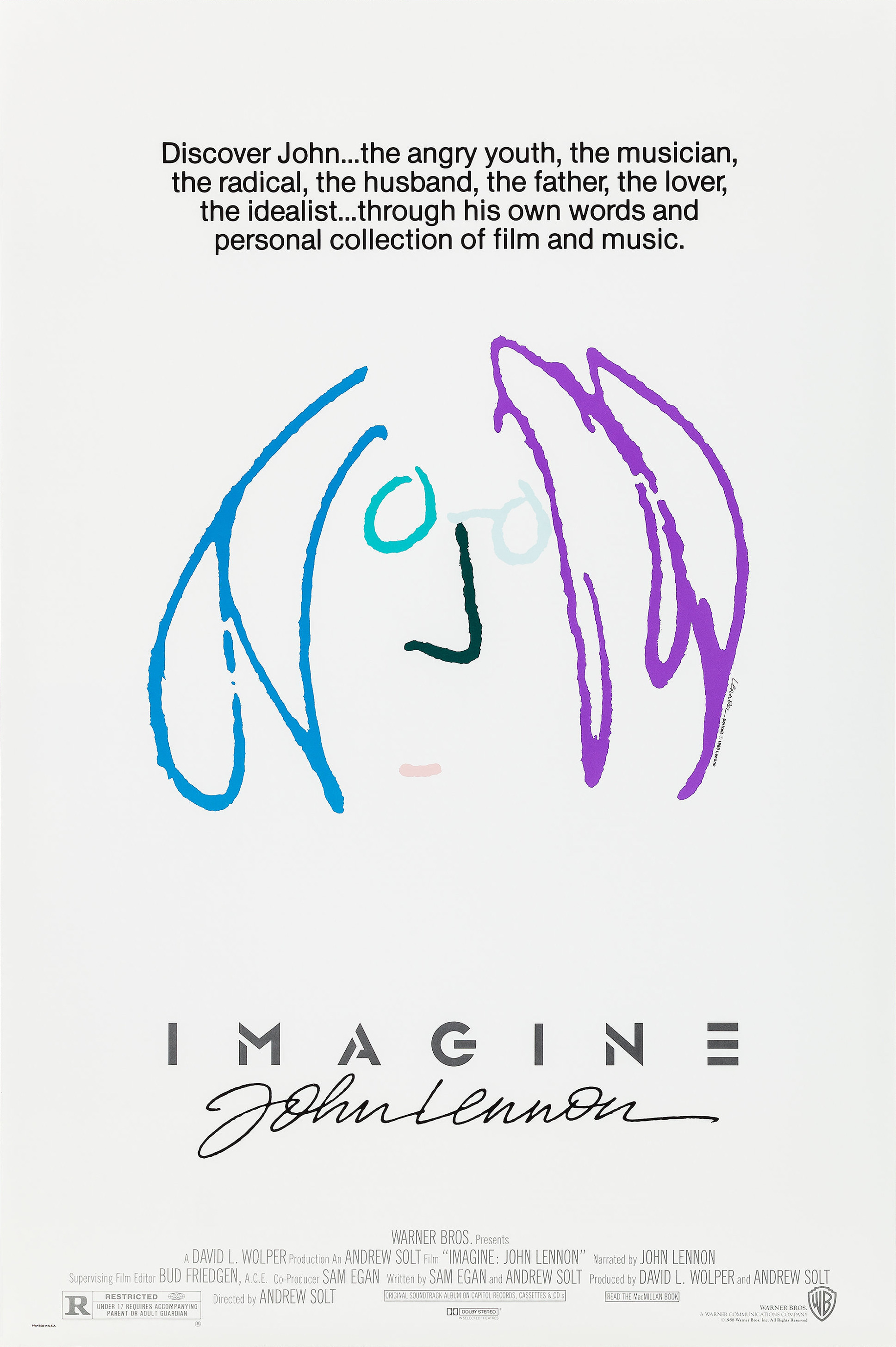 Mega Sized Movie Poster Image for Imagine: John Lennon (#2 of 2)