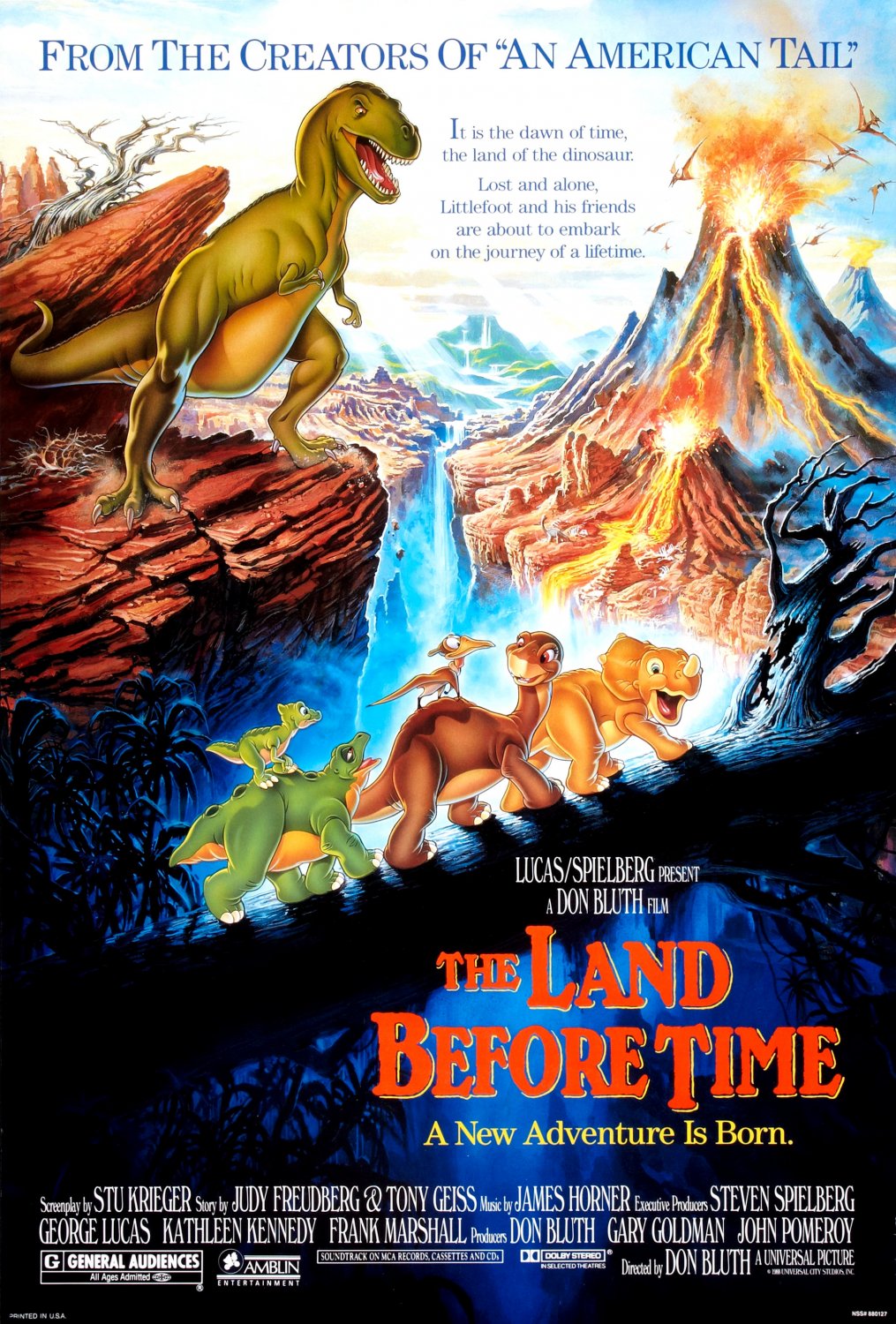 Extra Large Movie Poster Image for The Land Before Time 