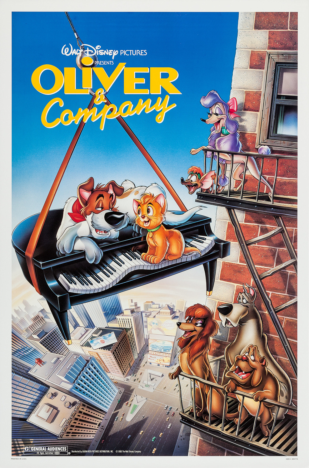 Extra Large Movie Poster Image for Oliver & Company (#1 of 2)