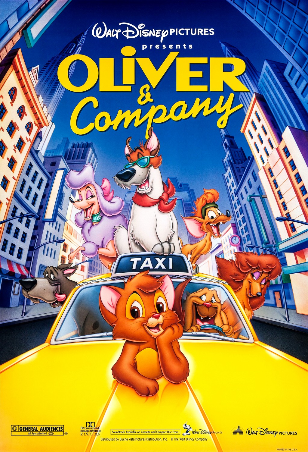 Extra Large Movie Poster Image for Oliver & Company (#2 of 2)