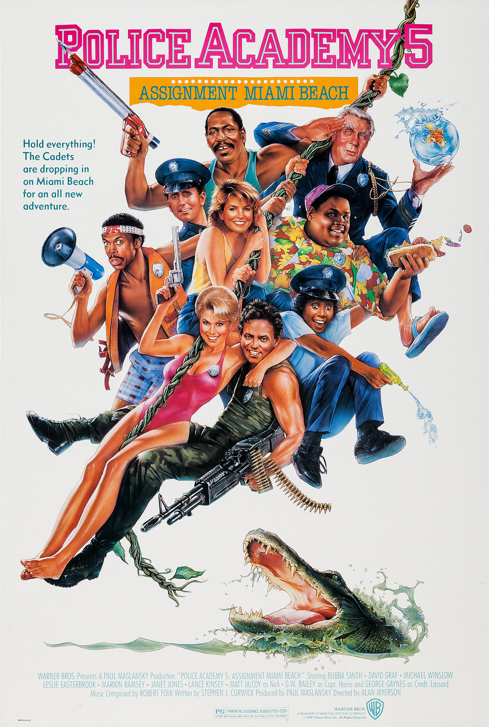 Extra Large Movie Poster Image for Police Academy 5: Assignment: Miami Beach 