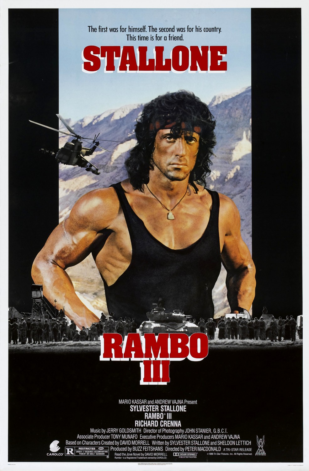 Extra Large Movie Poster Image for Rambo III 